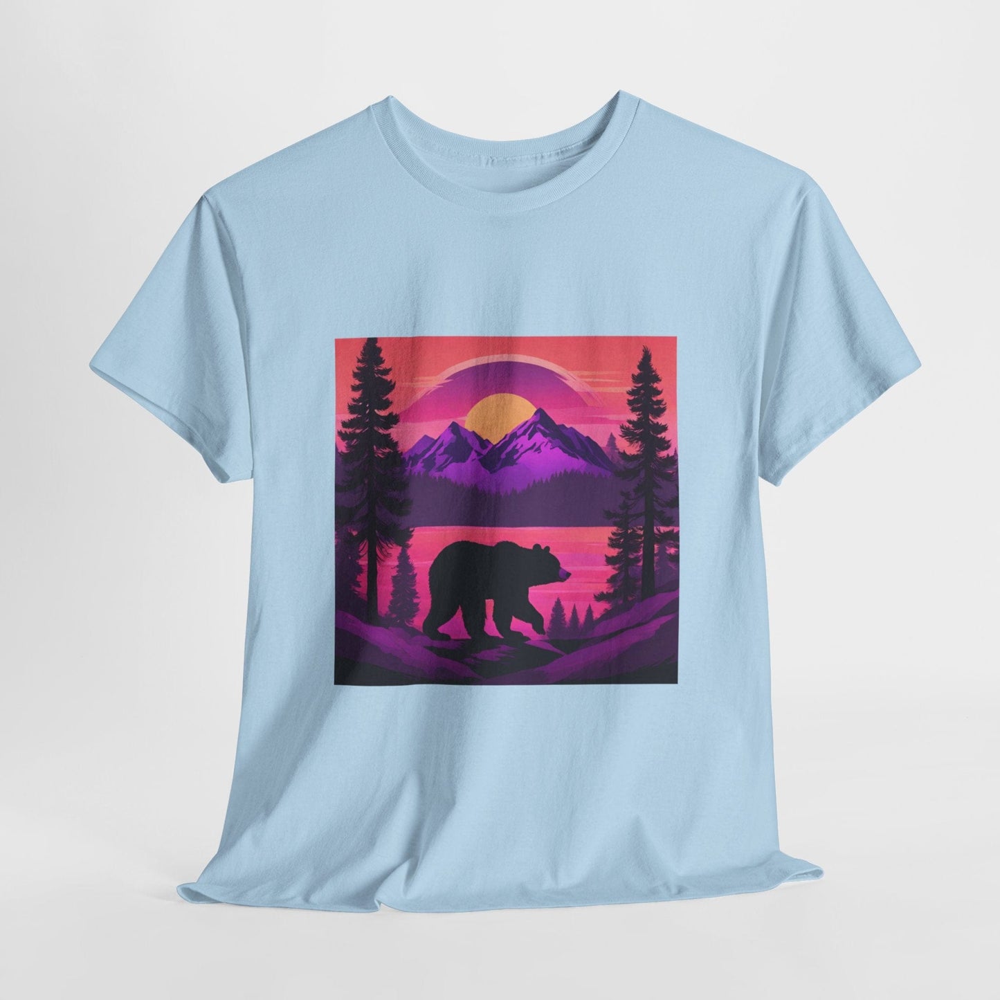 T-shirt graphique Bear Majestic Sunset Flashlander