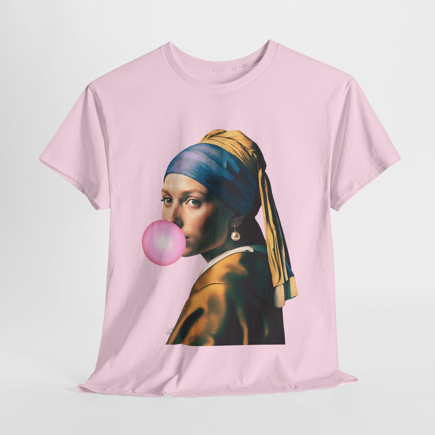 Bubble Gum Girl with a Pearl Earring Johannes Vermeer - Flashlander Gym Shirt