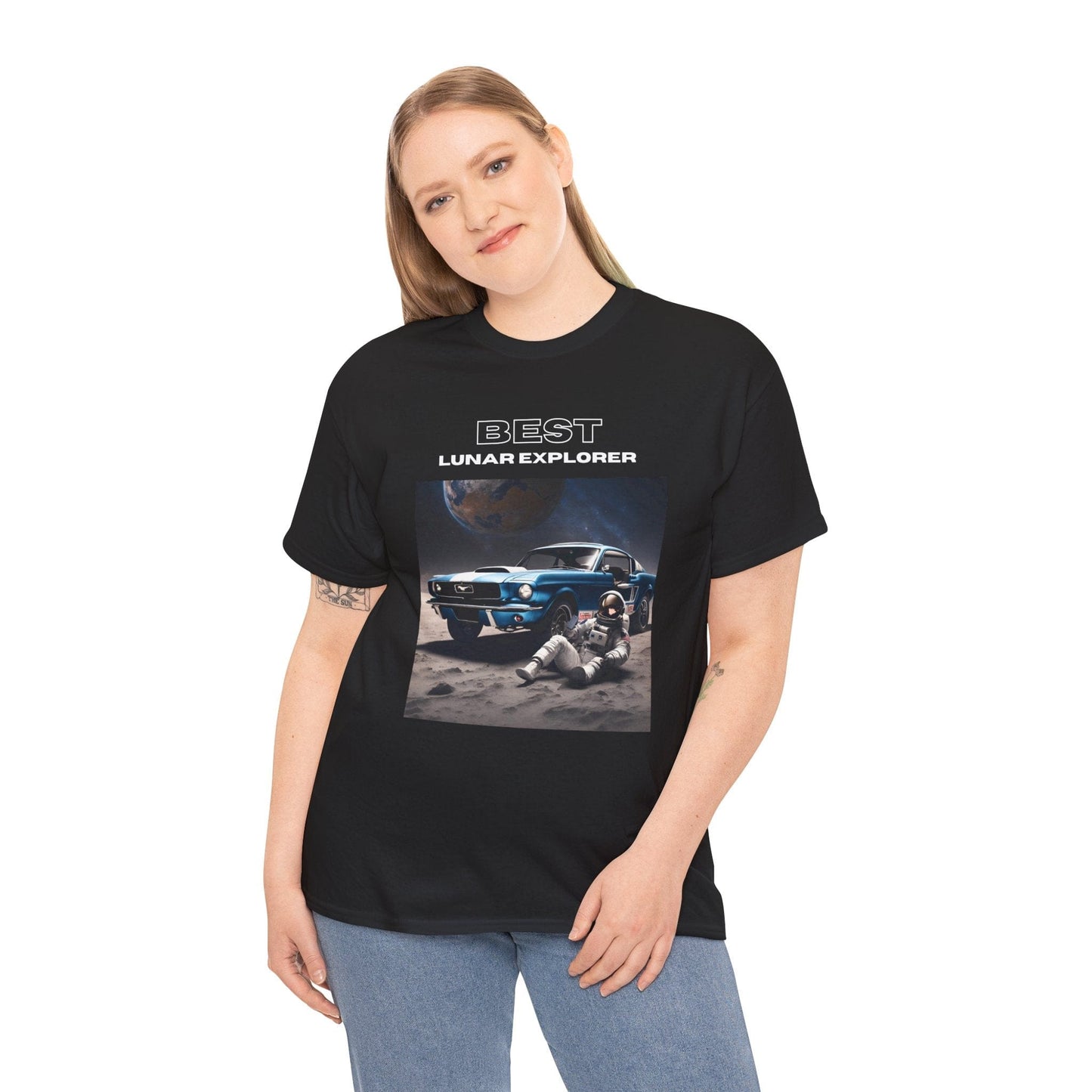 Astronaut Adventure Best Lunar Explorer Graphic Tee Flashlander