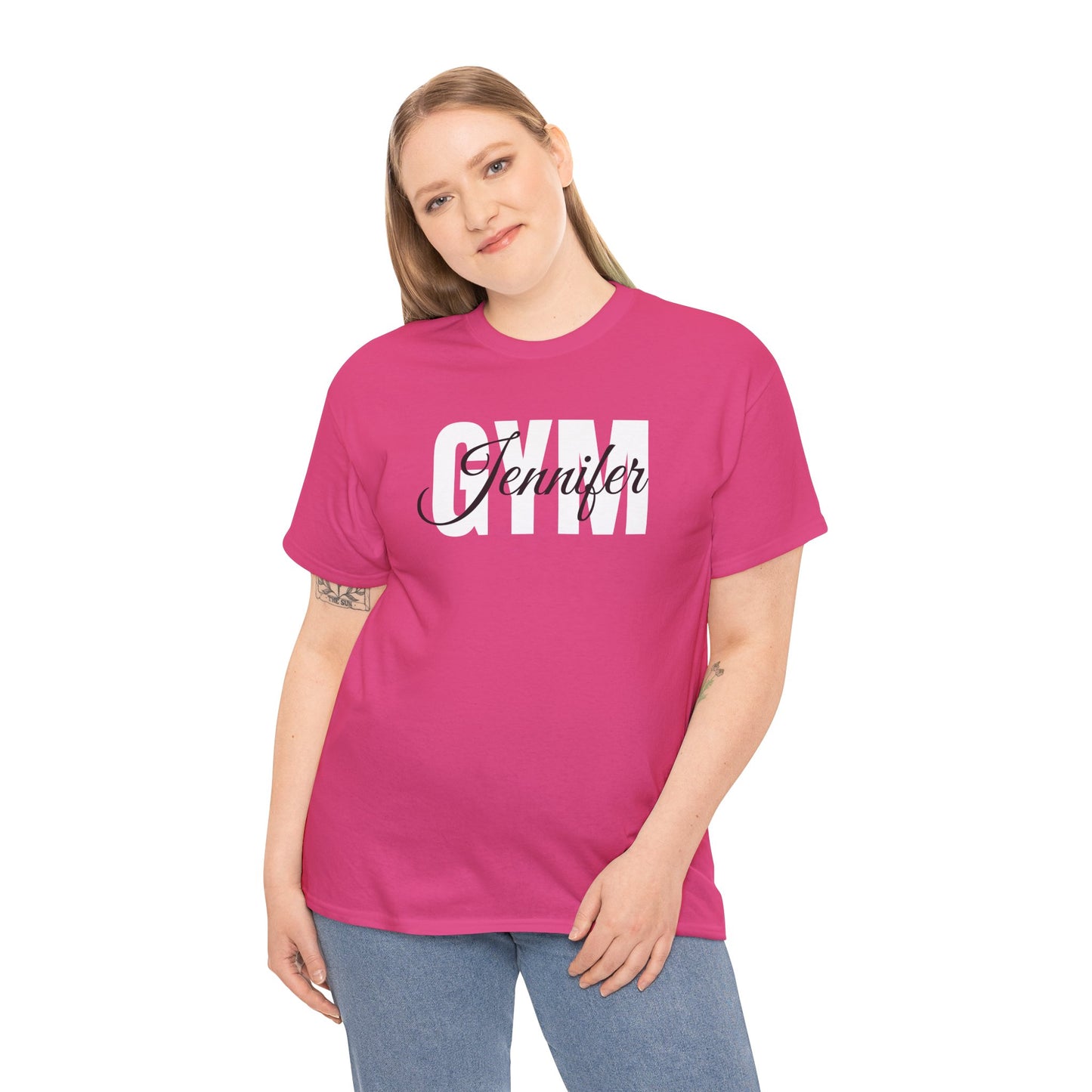 Personalized Gym Shirt, Gym Shirt, Fitness Shirt, Short Sleeve, Gift, Custom Name Gym, Logo, Your Own Text, Workout, Exercise, Gymnastics