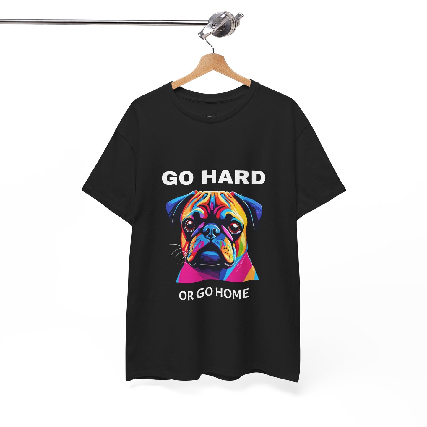 Pug Dog Pop Art  - Go Hard Or Go Home Flashlander Gym Shirt