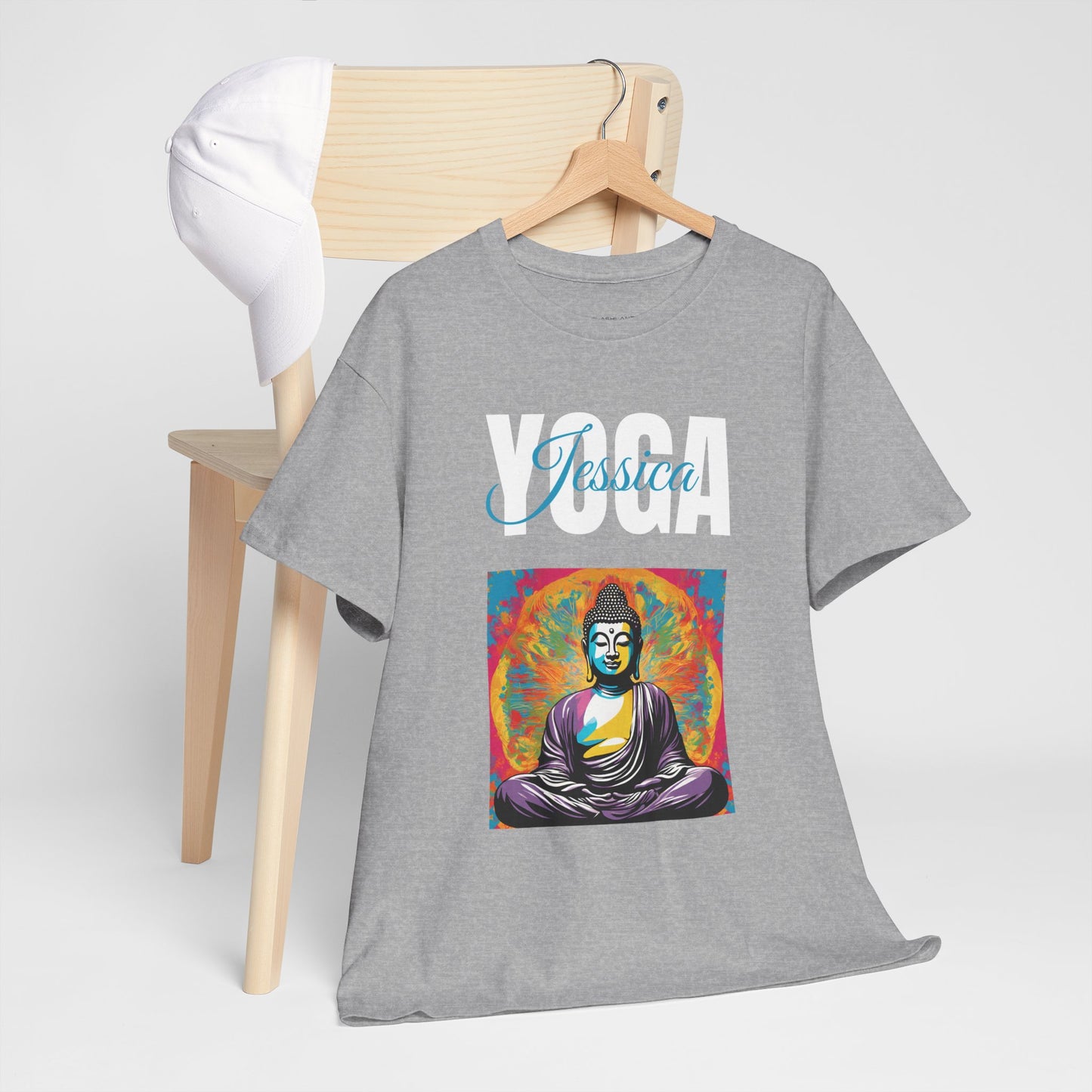 Personalized Yoga Shirt - Buddha Tee - Custom Name Flashlander Yoga Tee