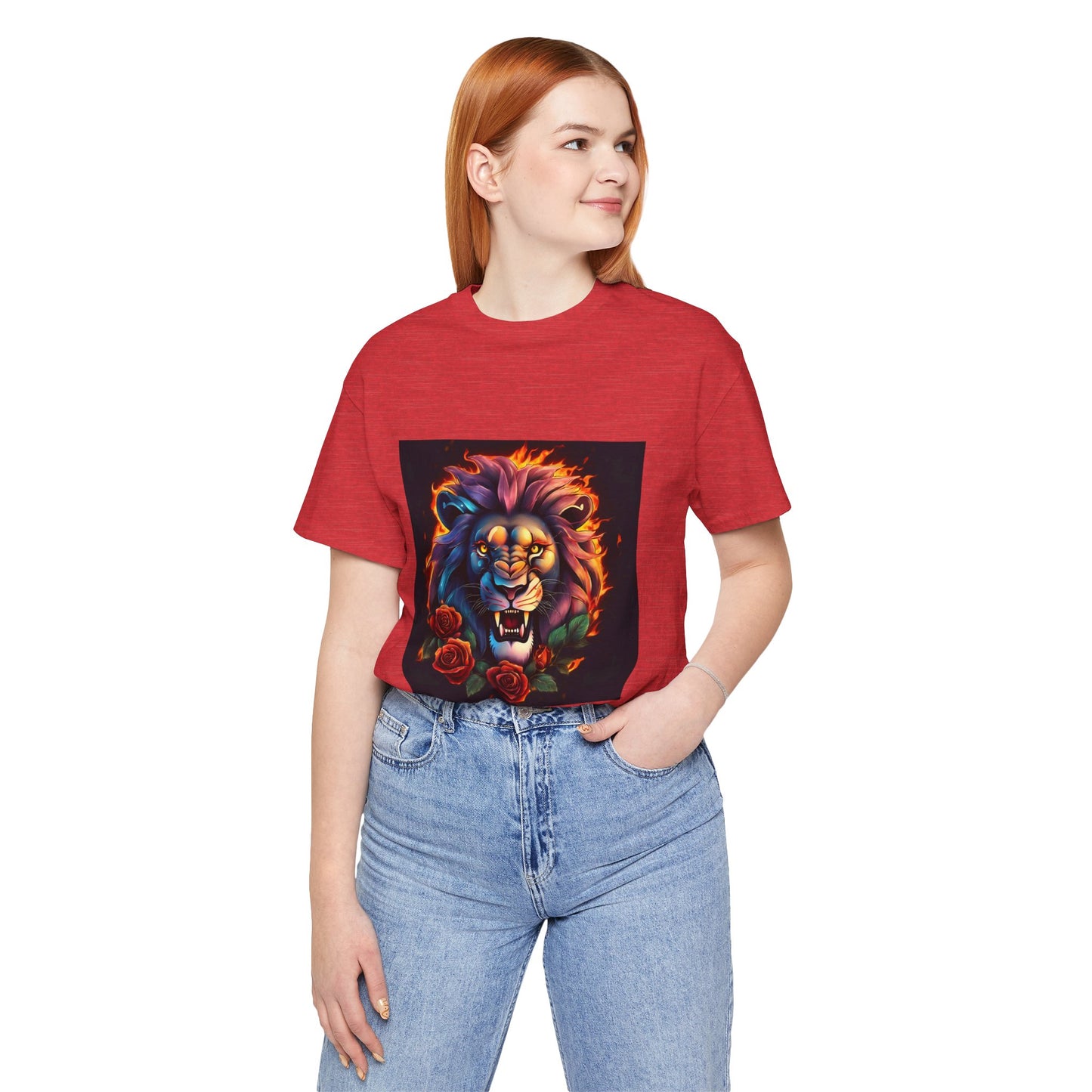 Brave Lion Flames Flashlander Gym Shirt