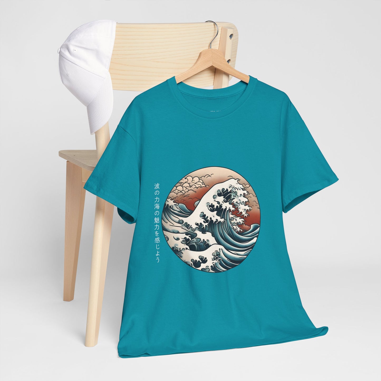 Japanese Sea Waves with Custom Japanese Name - Flashlander Gym Shirt