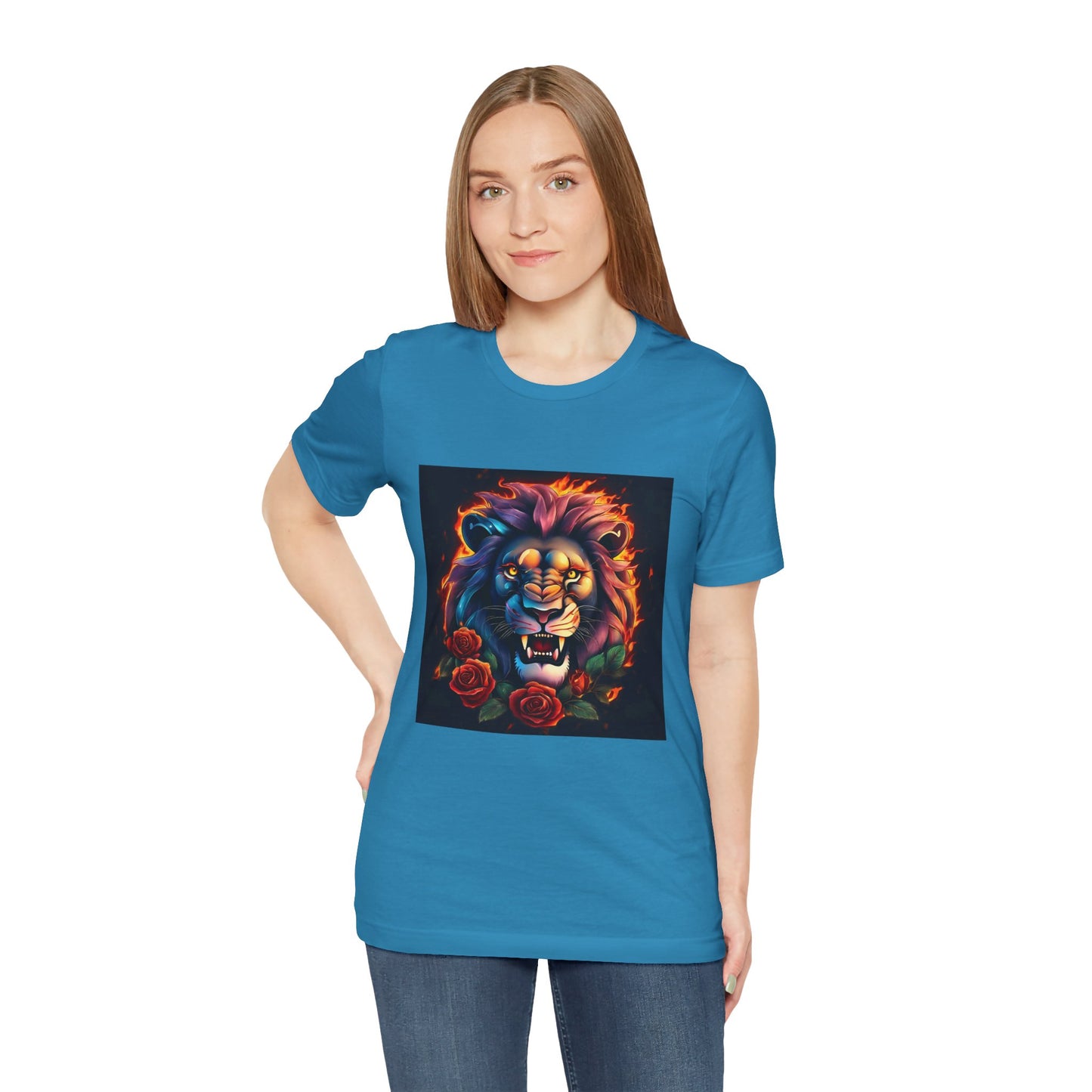 Brave Lion Flames Flashlander Gym Shirt