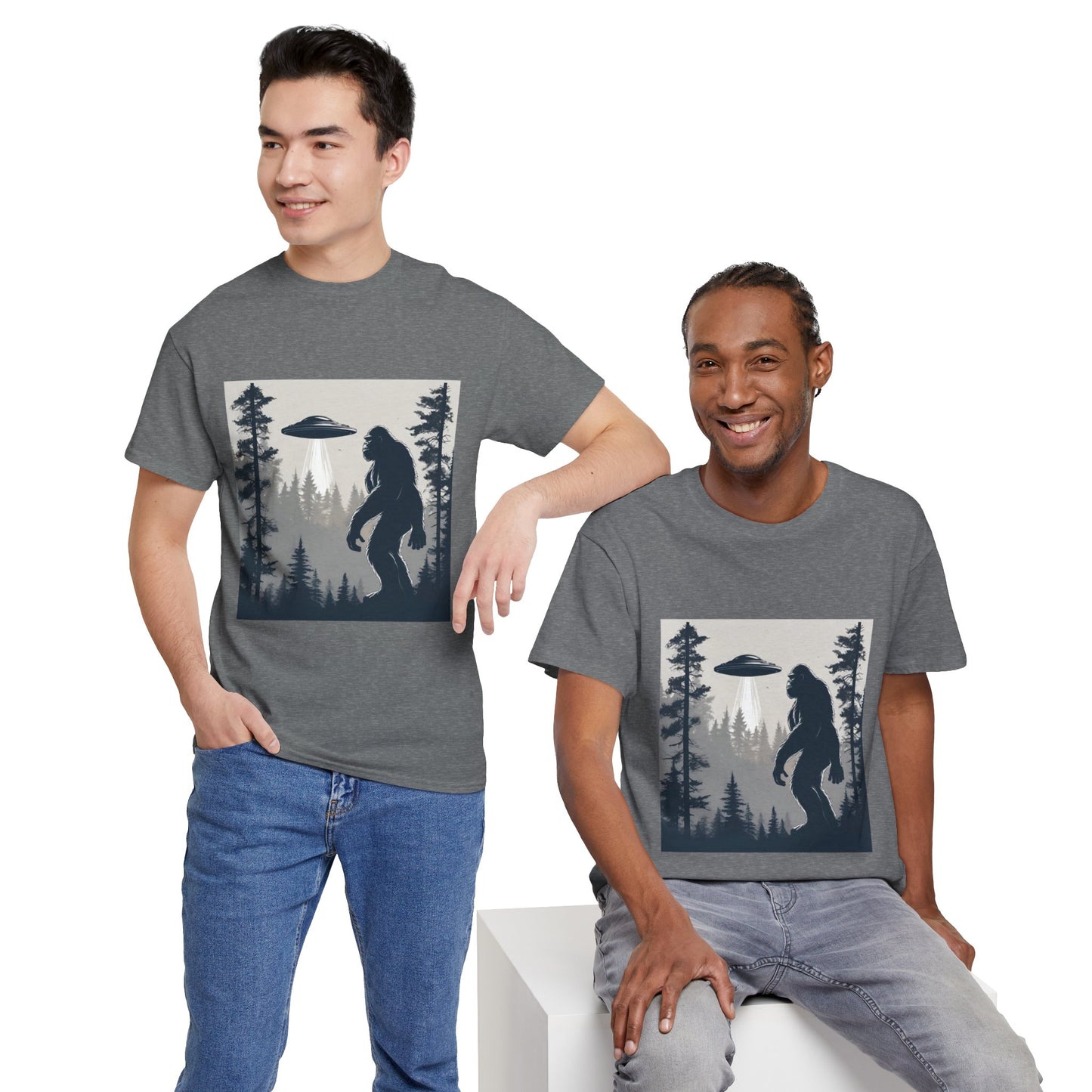 Sasquatch rencontre Bigfoot et OVNI - T-shirt de sport Flashlander