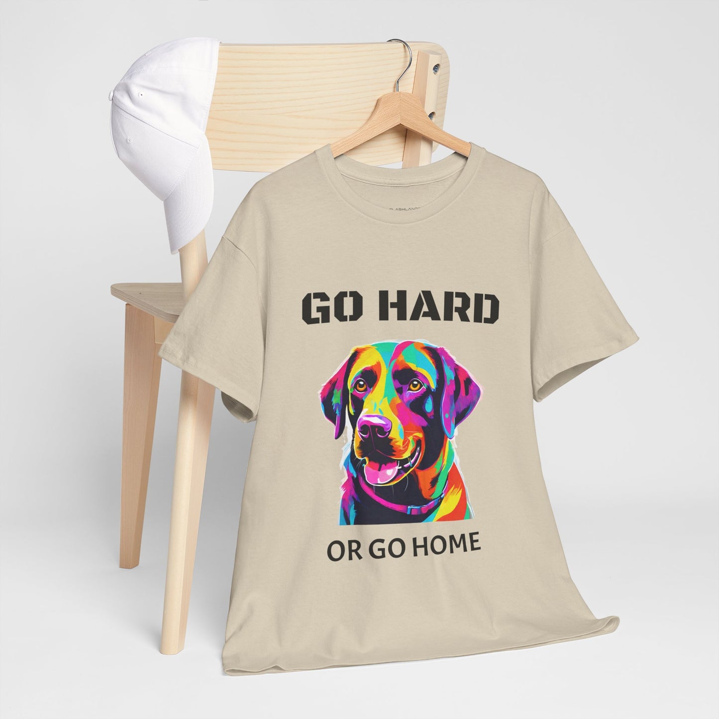 Labrador Retriever Dog Pop Art  - Go Hard Or Go Home Flashlander Gym Shirt