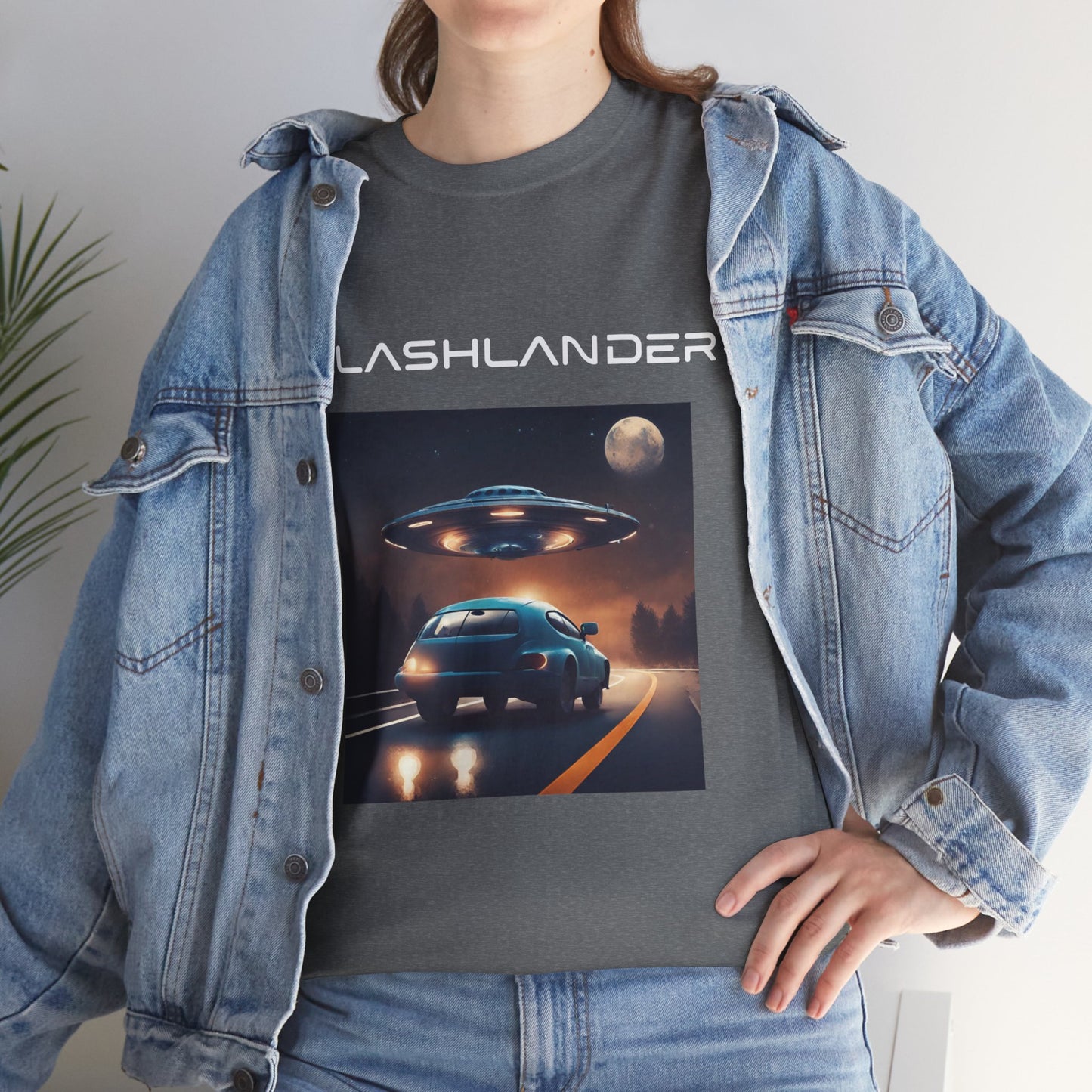 Retro UFO Alien Flashlander Gym Shirt