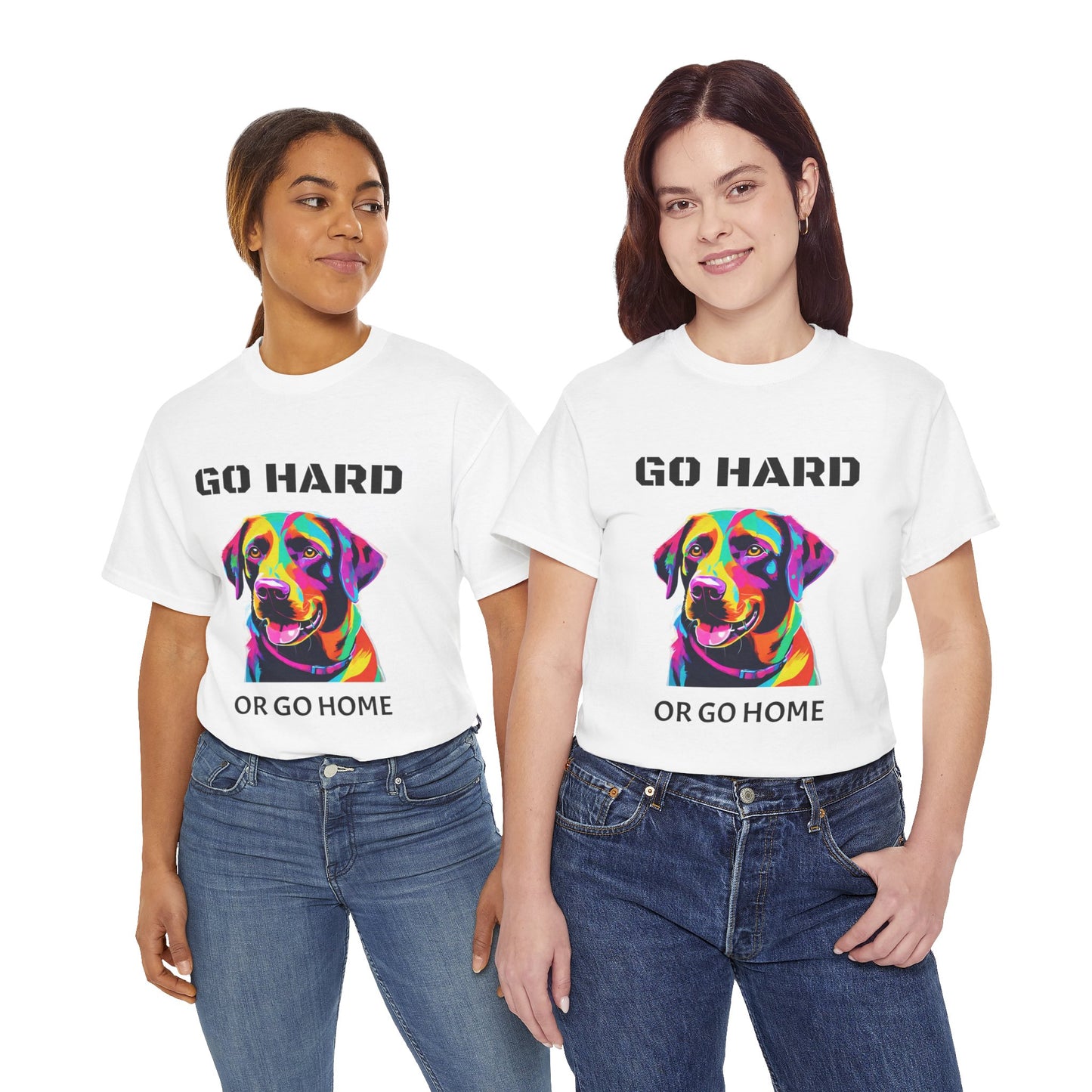 Labrador Retriever Dog Pop Art  - Go Hard Or Go Home Flashlander Gym Shirt