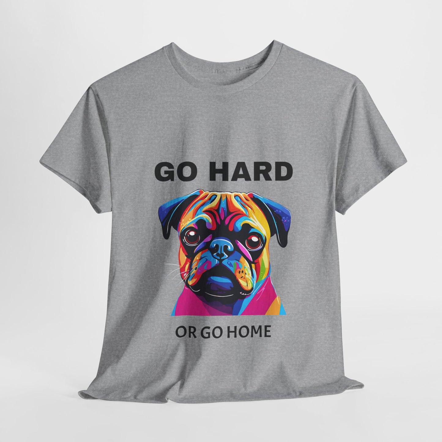 Pug Dog Pop Art  - Go Hard Or Go Home Flashlander Gym Shirt