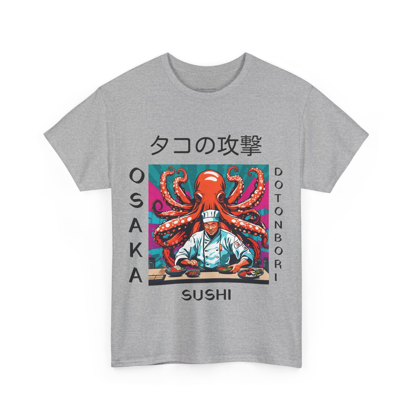 Octopus Escape Sushi Chef - Flashlander Gym Shirt