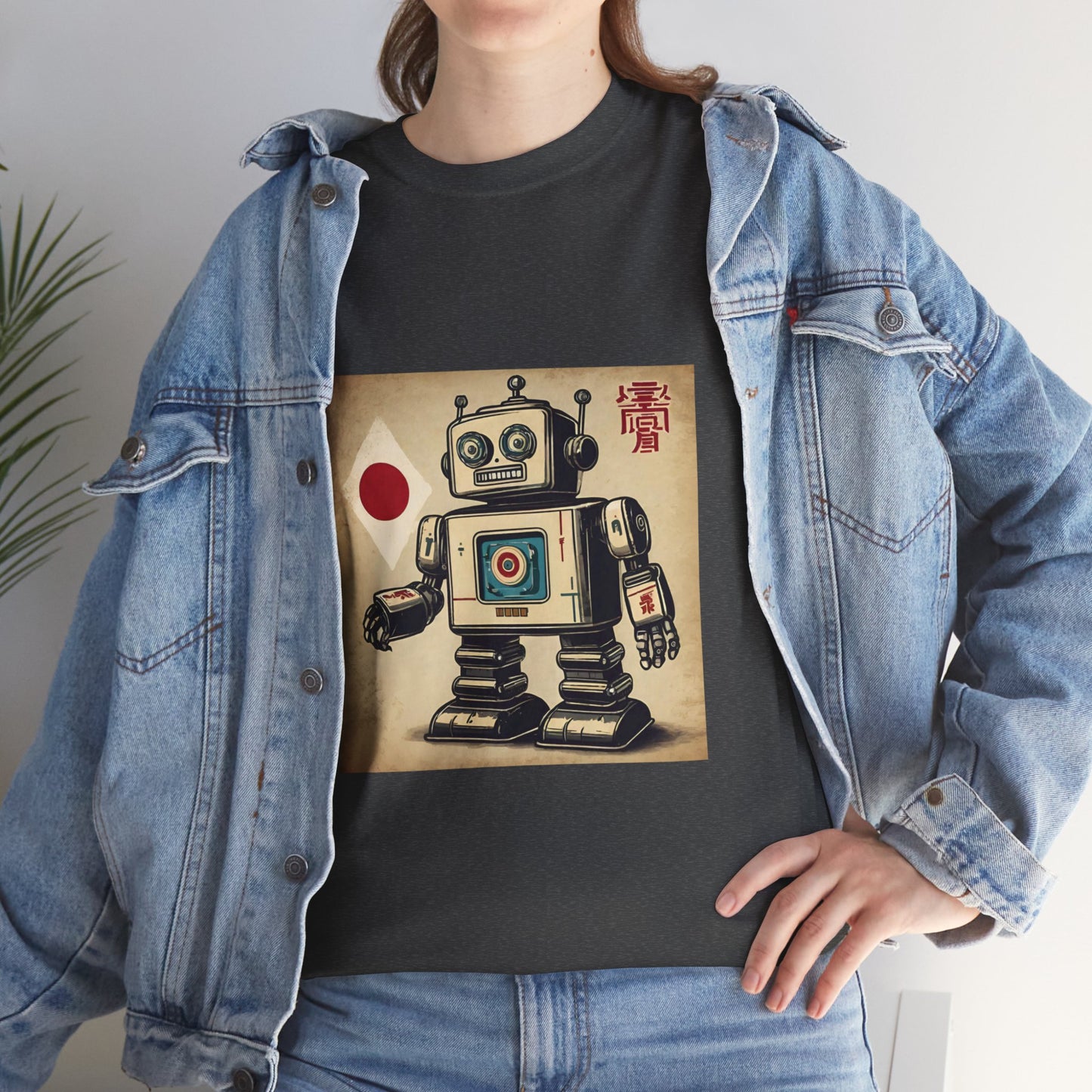 Camiseta deportiva con diseño de robot japonés vintage - Flashlander