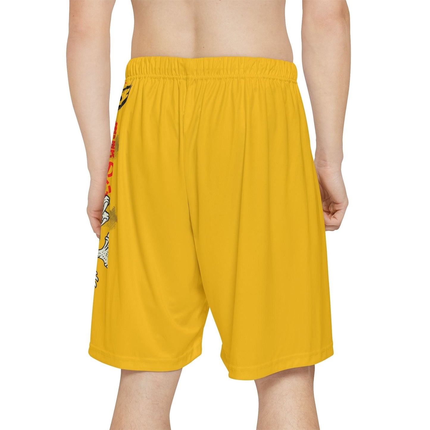 Japanese Dragon Bushido - Flashlander Performance Men’s Gym Shorts Yellow