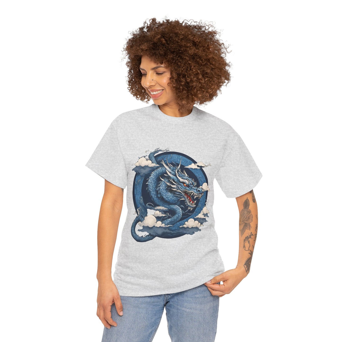 Dragon bleu japonais - T-shirt de sport Flashlander