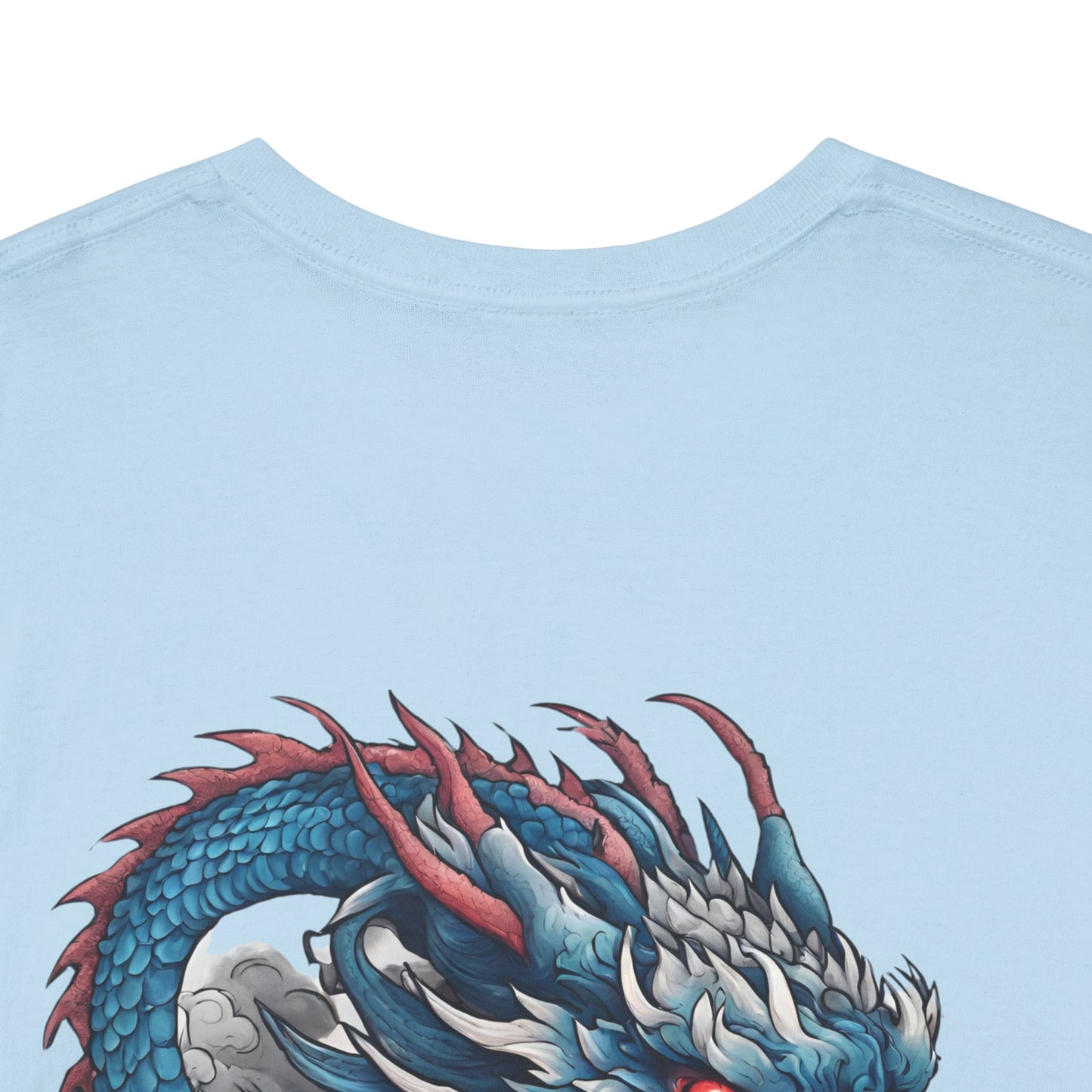 Japanese Blue Dragon with Custom Japanese Name - Flashlander Gym Shirt