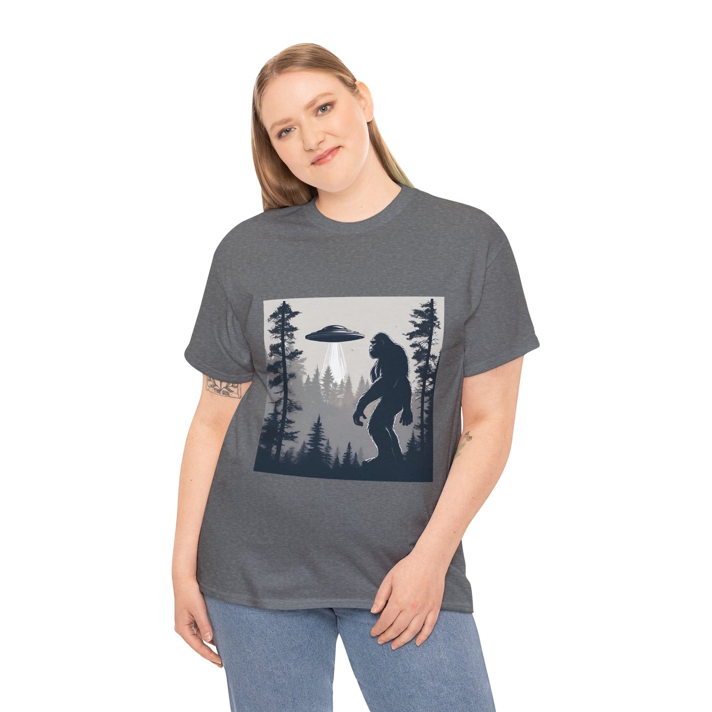 Sasquatch rencontre Bigfoot et OVNI - T-shirt de sport Flashlander