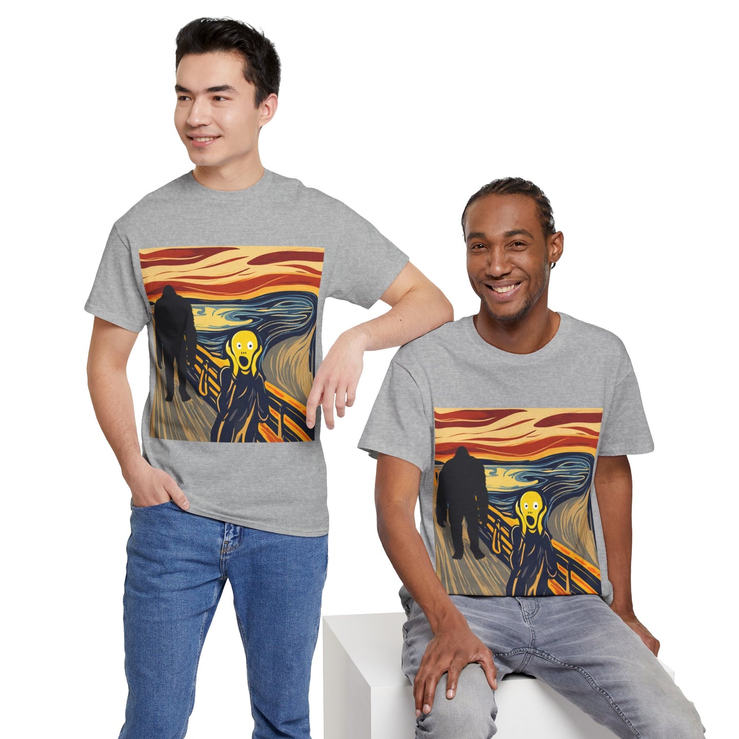 The Scream Meets Bigfoot A Startling Encounter - Flashlander Gym Shirt