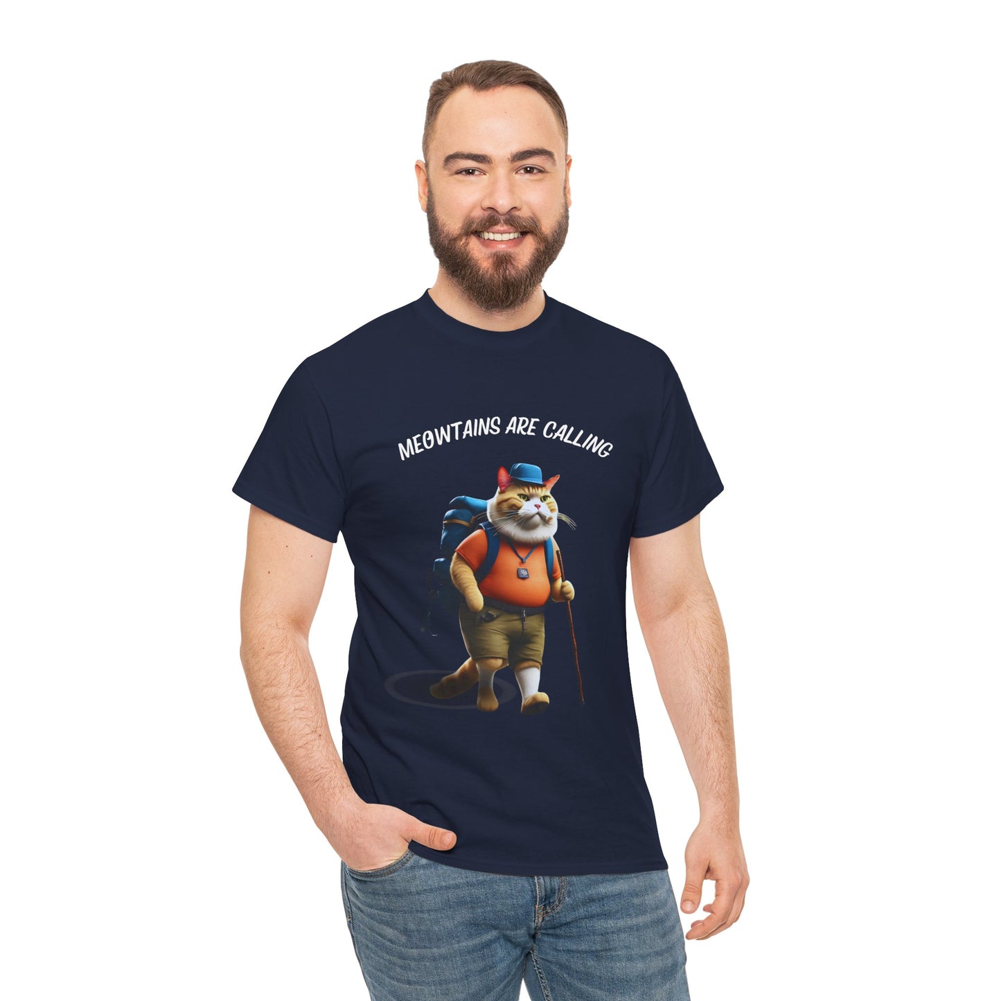 Hiking Cat Mewtains Are Calling - Flashlander Sport Shirt