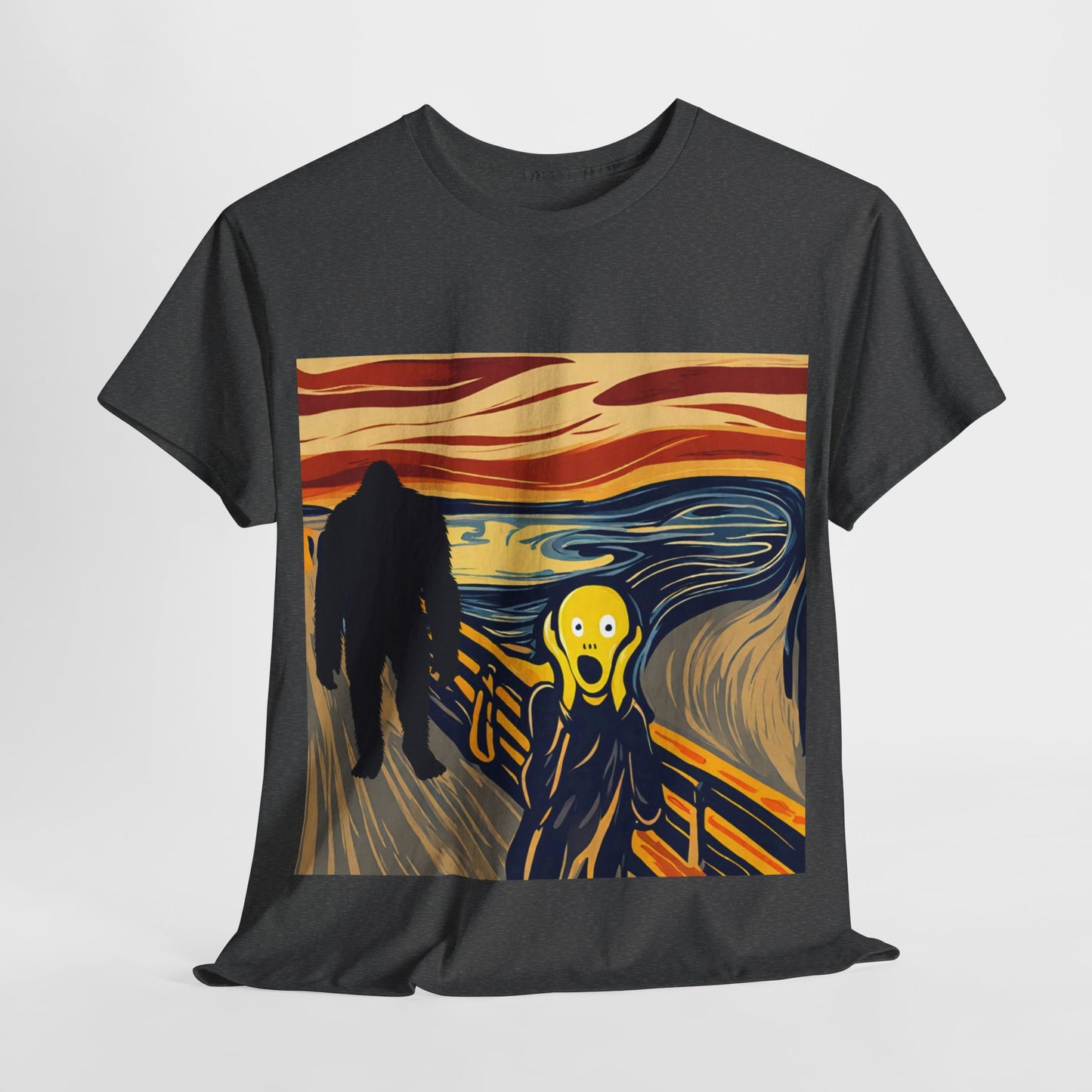 The Scream Meets Bigfoot A Startling Encounter - Flashlander Gym Shirt