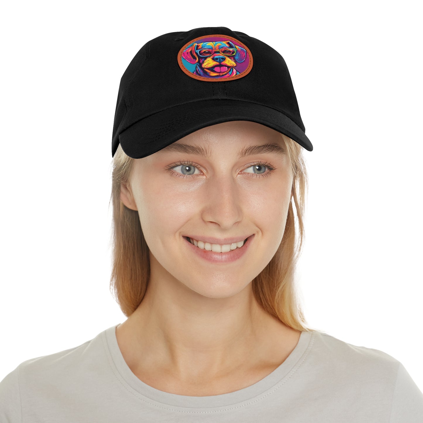 Chapeau pour chien avec lunettes, casquette pour chien, chapeau Pop Art pour chien, chapeau de papa avec patch (rond), casquette de baseball, chapeau pour chien, casquette pour chien, chapeau personnalisé Flashlander