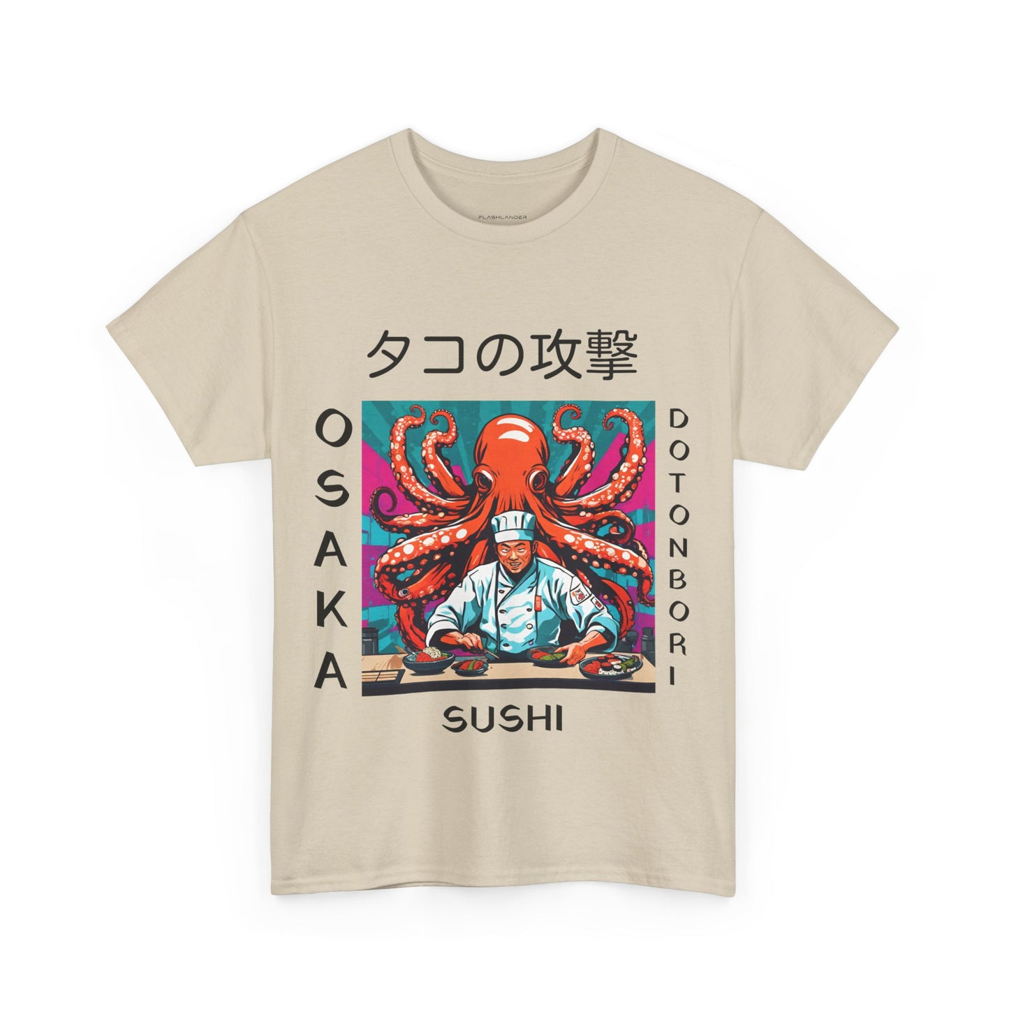 Octopus Escape Sushi Chef - Flashlander Gym Shirt