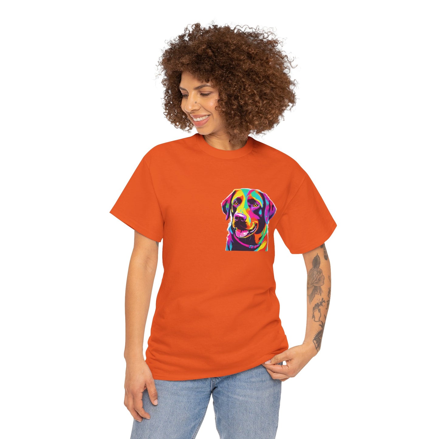 Pop Art Lab Dog in the Heart Flashlander Gym Shirt