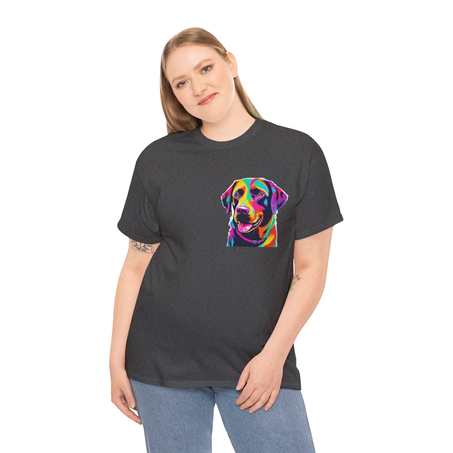 Pop Art Lab Dog in the Heart Flashlander Gym Shirt