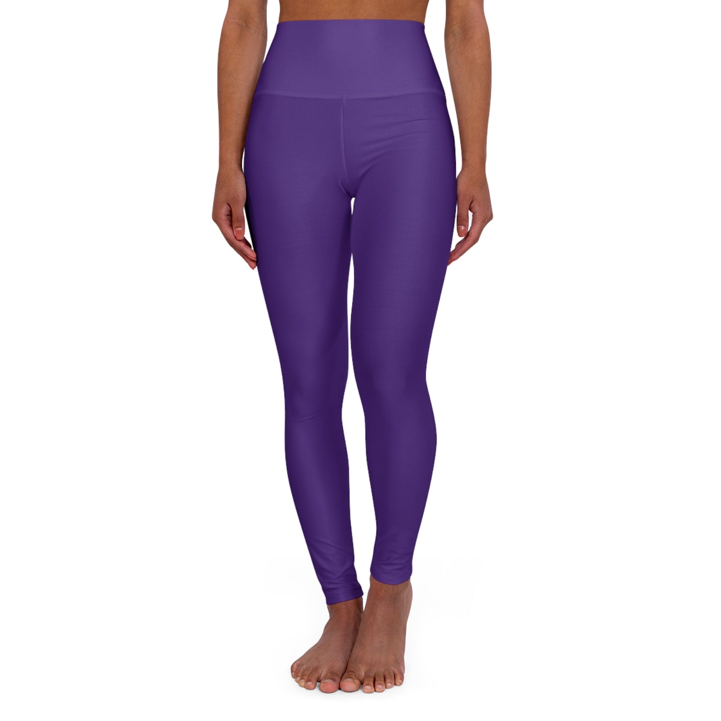 Flashlander Sportswear Zen High Waisted Yoga Leggings Purple (AOP) B