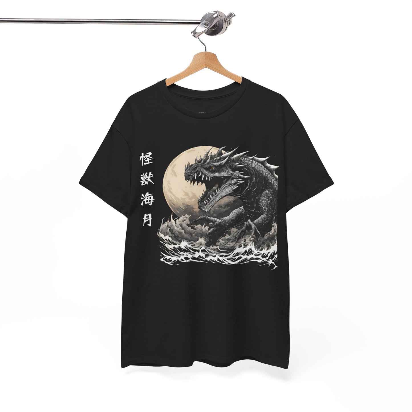 T-shirt de sport Flashlander, le monstre marin Kraken émerge, menace au clair de lune