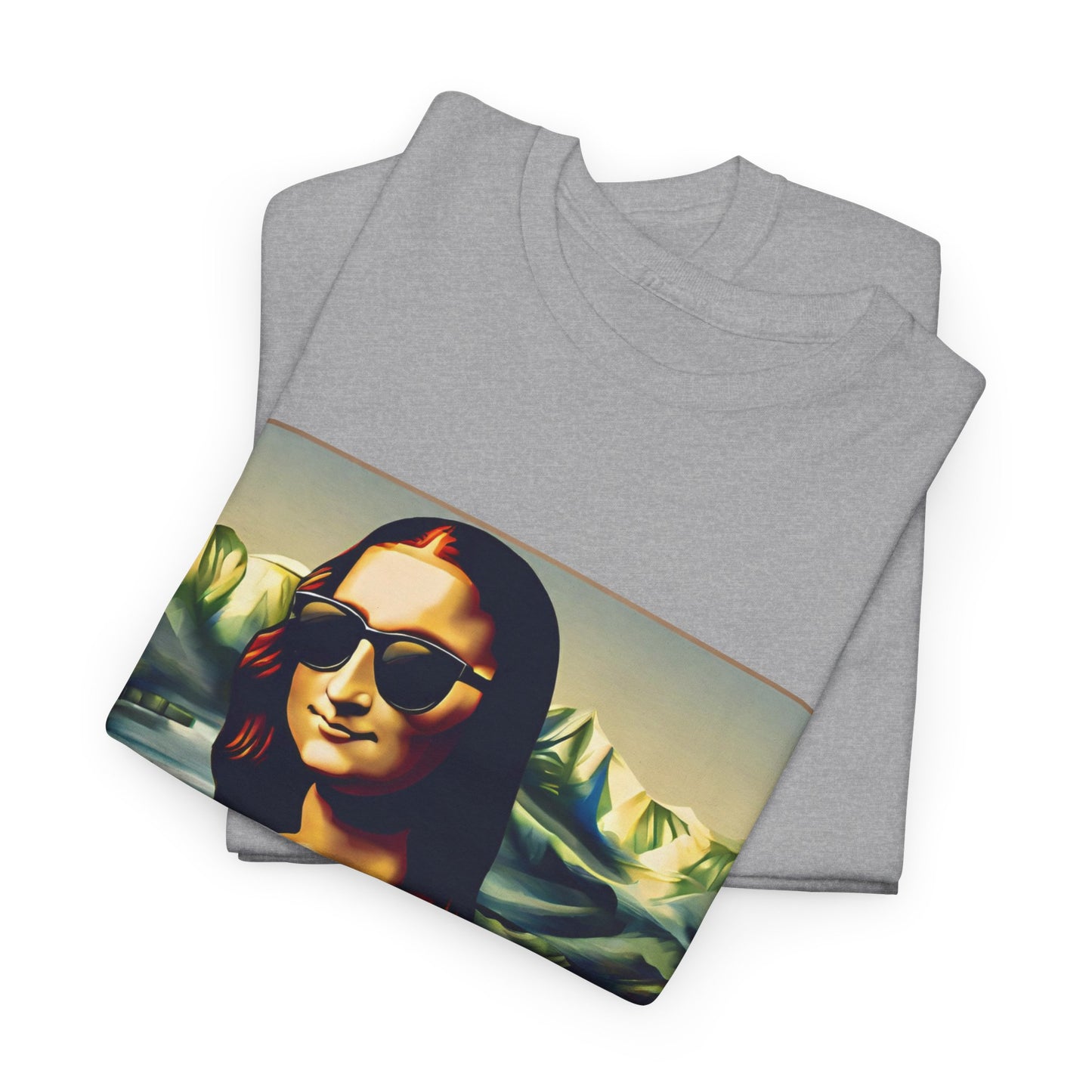 Funny modern Mona Lisa - Flashlander Gym Shirt