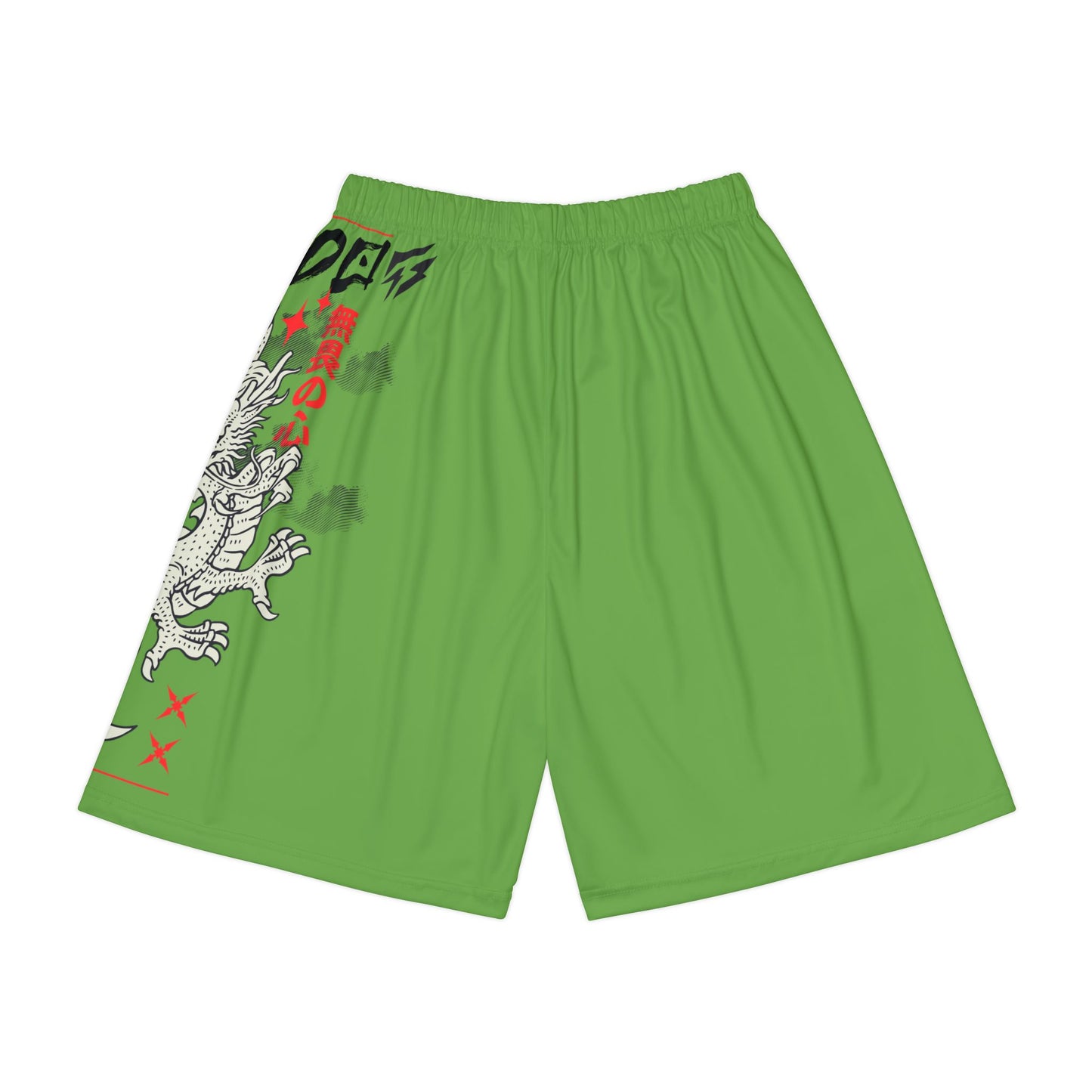 Japanese Dragon Bushido - Flashlander Performance Men’s Gym Shorts Green