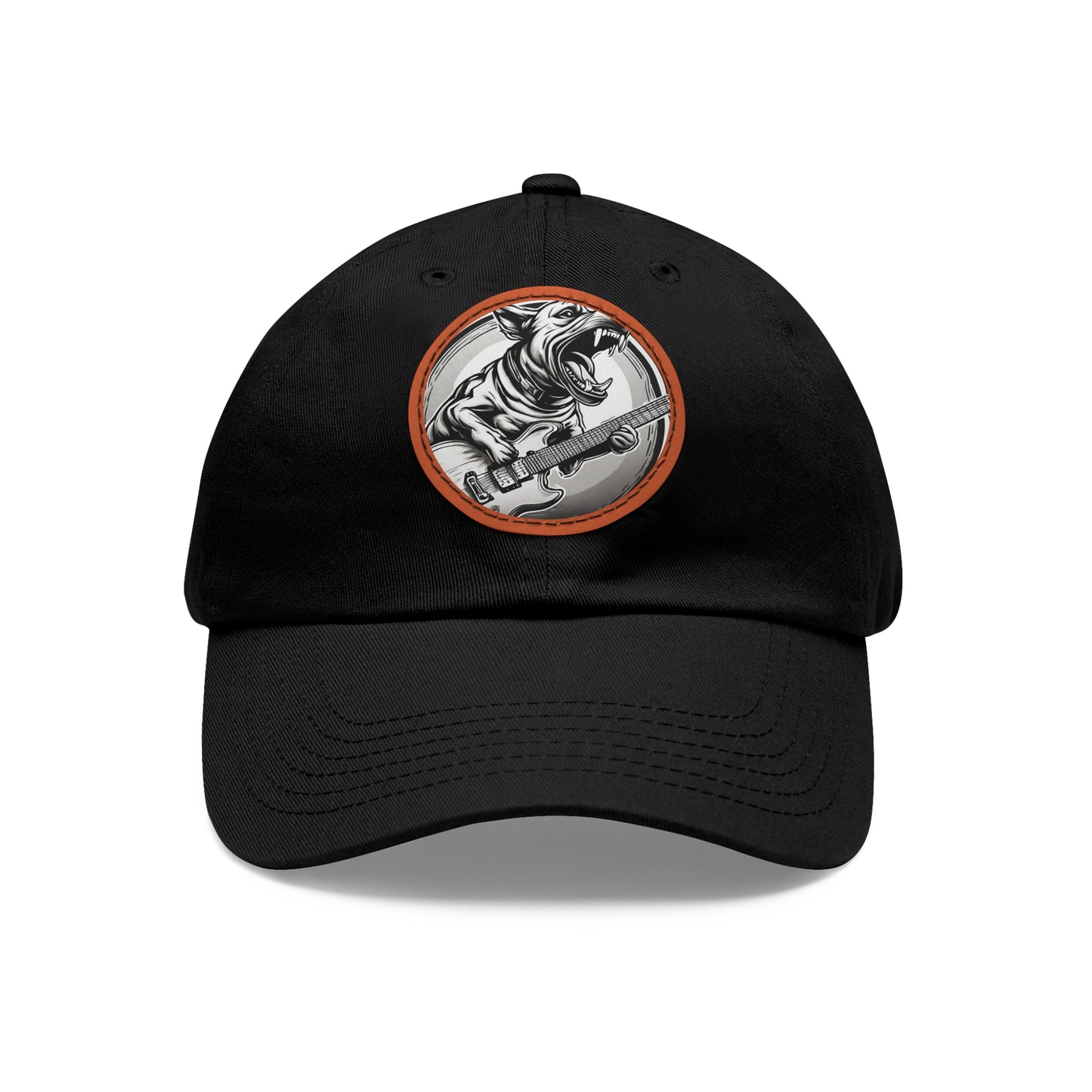 Guitar Dog Hat Sportswear Cap Guitar Dog Cap Dog Guitar Hat Dog Guitar Hat Hat Dad Hat with Patch (Round) Baseball Cap Dog Hat Rock Dog Hat Custom Hat Flashlander