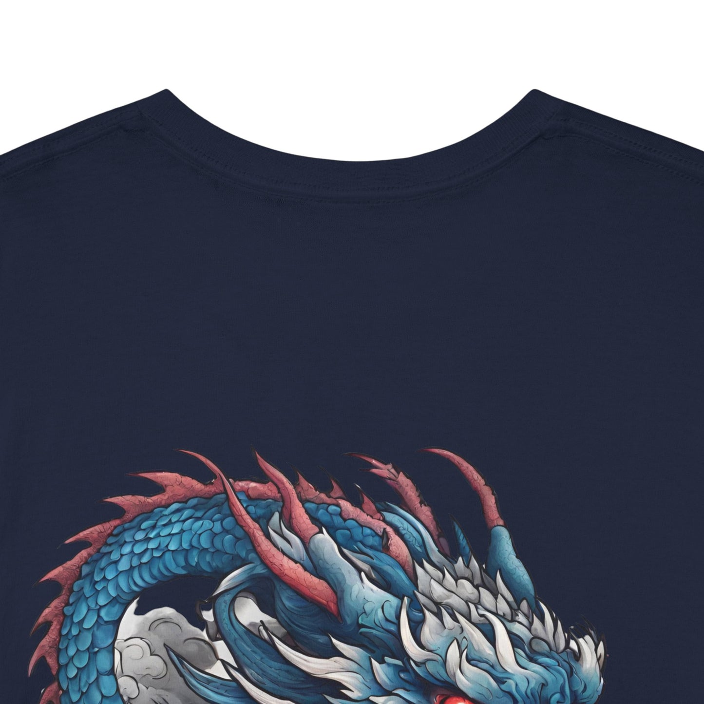 Japanese Blue Dragon with Custom Japanese Name - Flashlander Gym Shirt