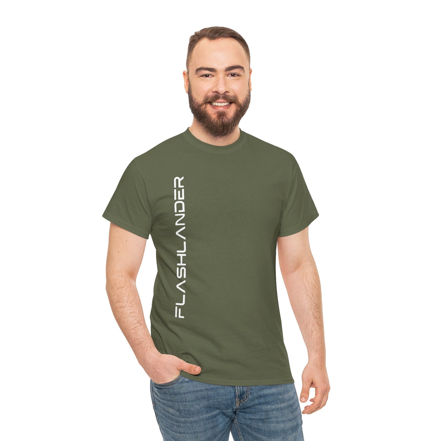 Sleek Signature Flashlander Logo Right Side Gym T-Shirt