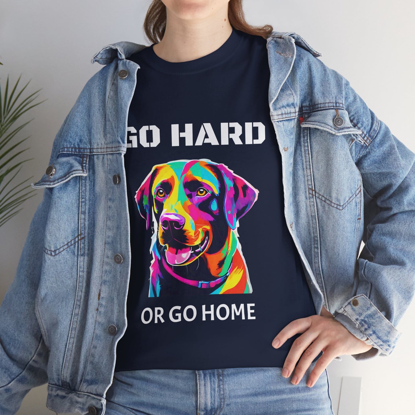 Labrador Retriever Dog Pop Art  - Go Hard Or Go Home Flashlander Gym Shirt