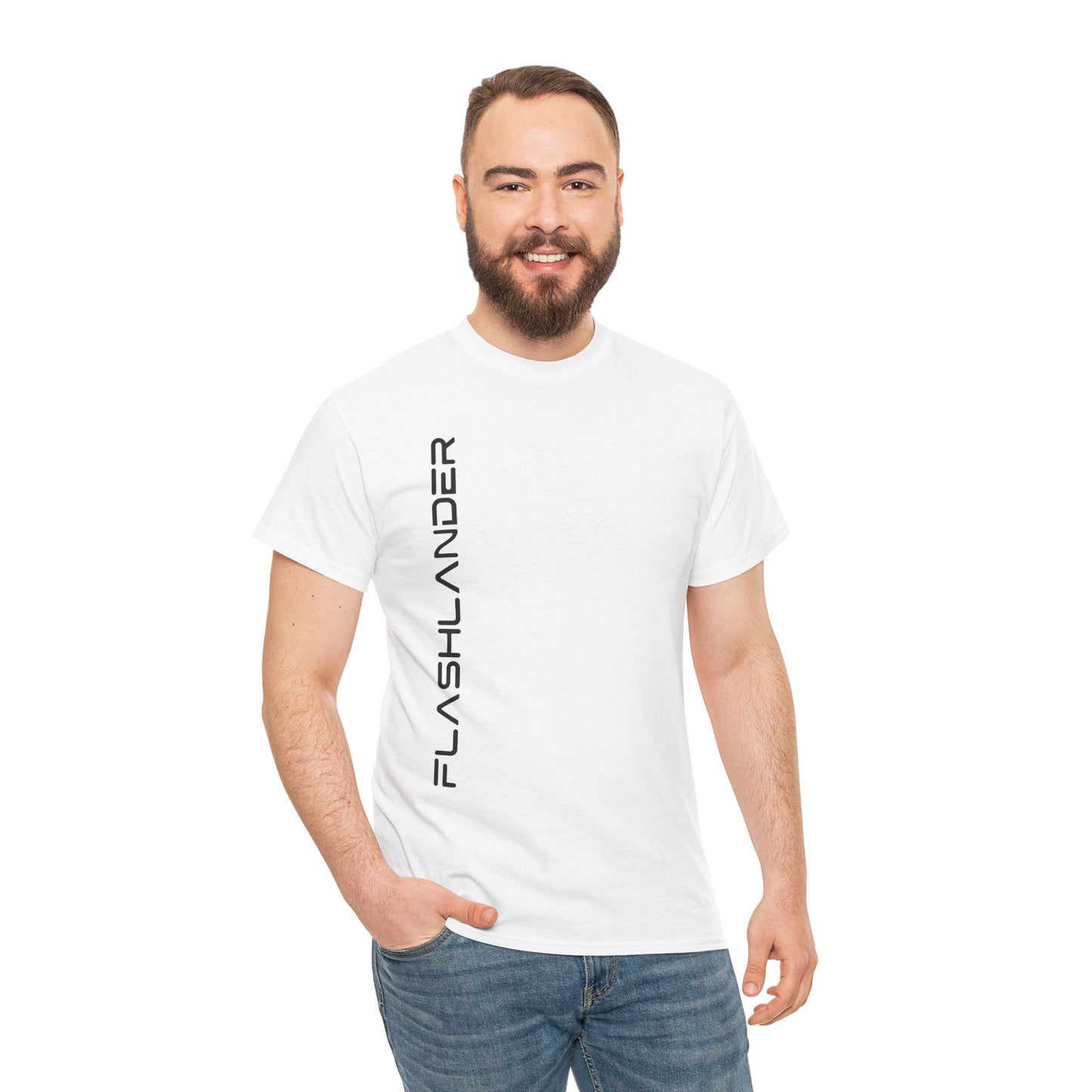 Sleek Signature Flashlander Logo Right Side Gym T-Shirt