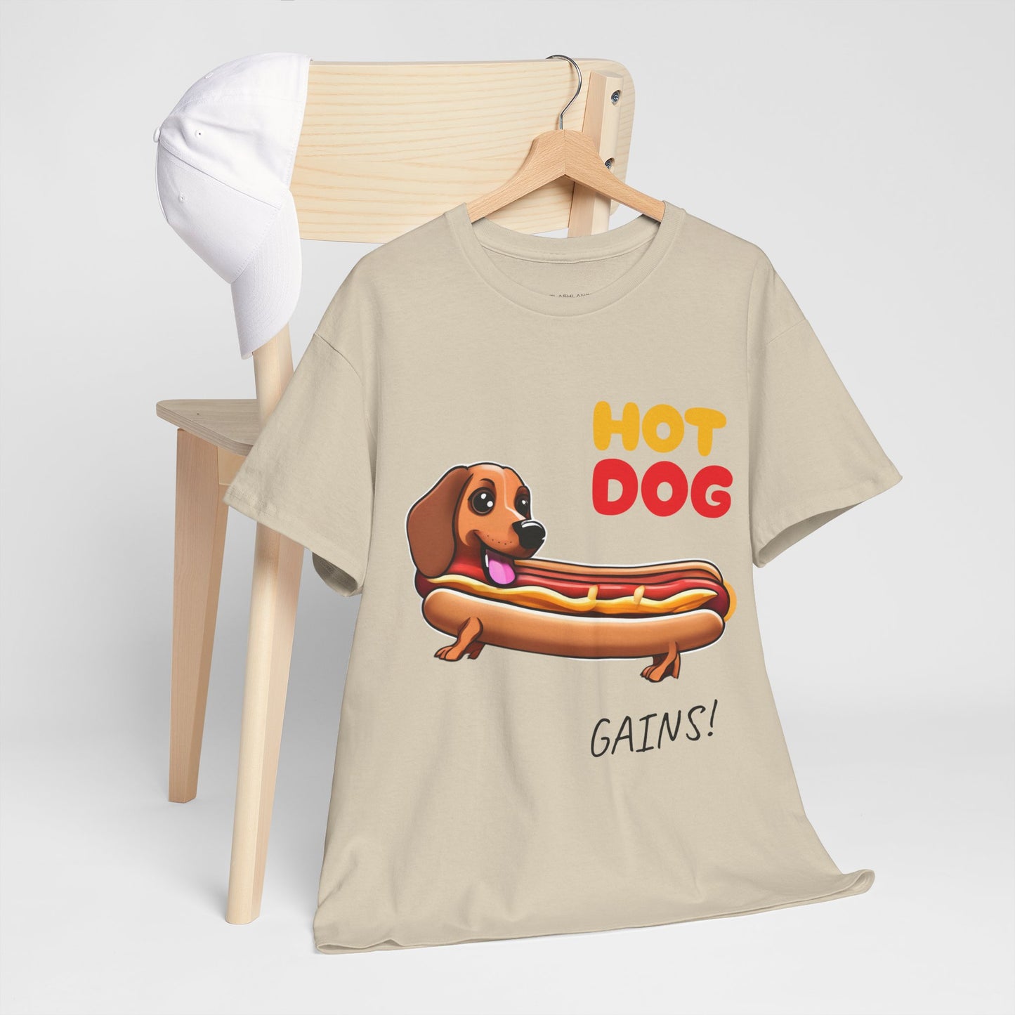 Hot Dog Gains Dachshund Dog - Flashlander Gym Shirt