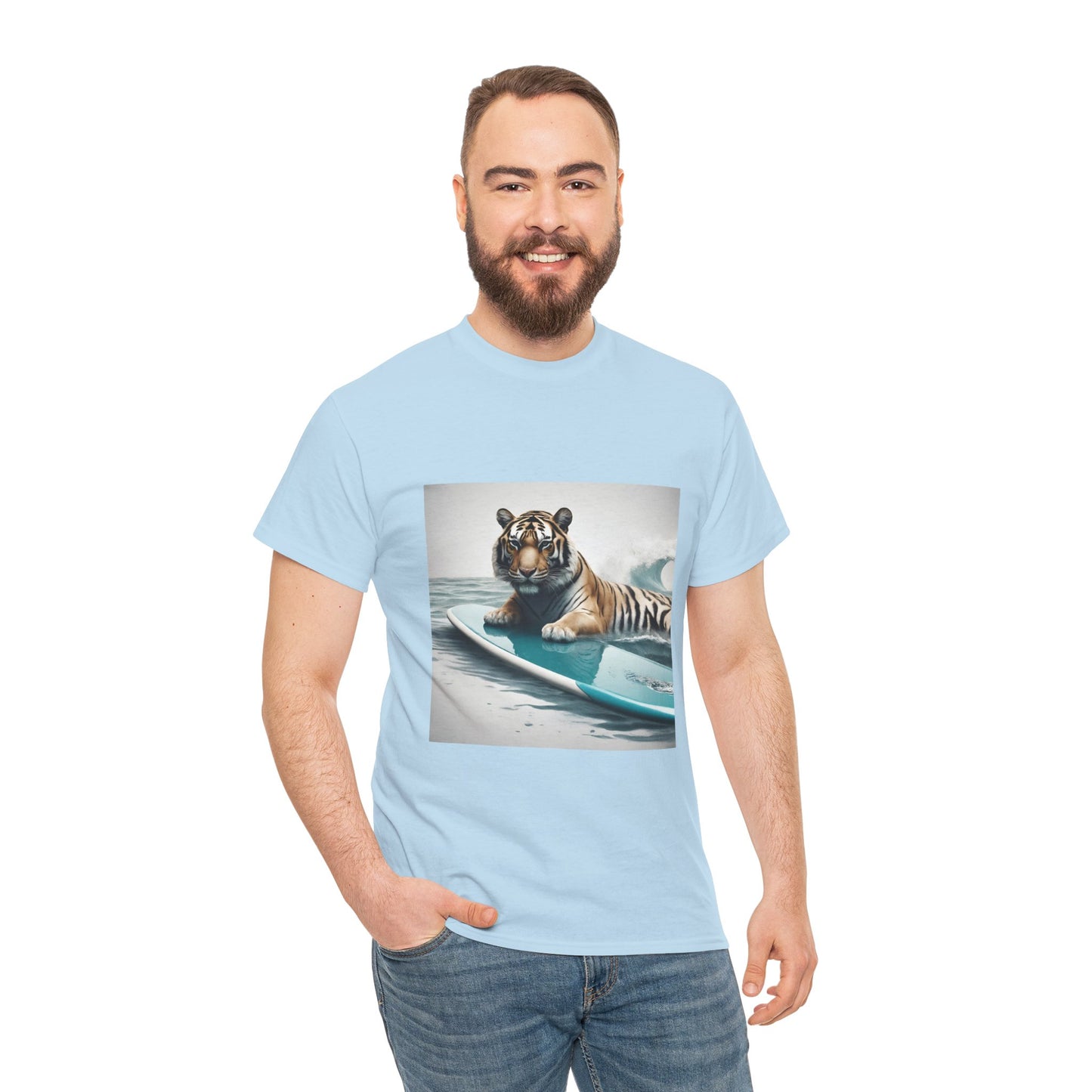 Tiger Surfing Vintage Flashlander Gym Shirt