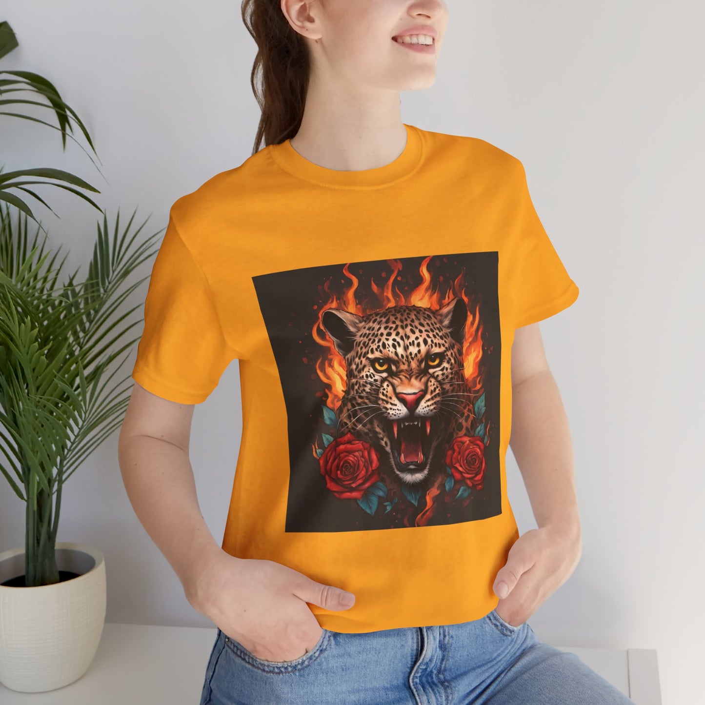 Leopard Flames Flashlander Gym Shirt