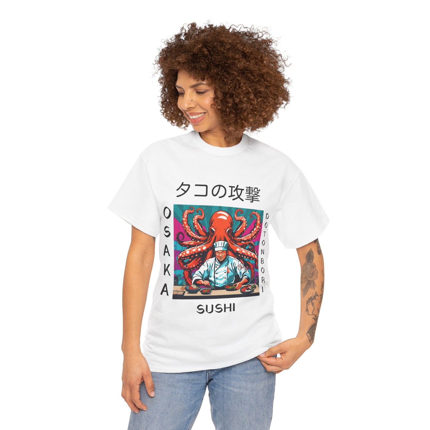 Octopus Escape Sushi Chef - Flashlander Gym Shirt