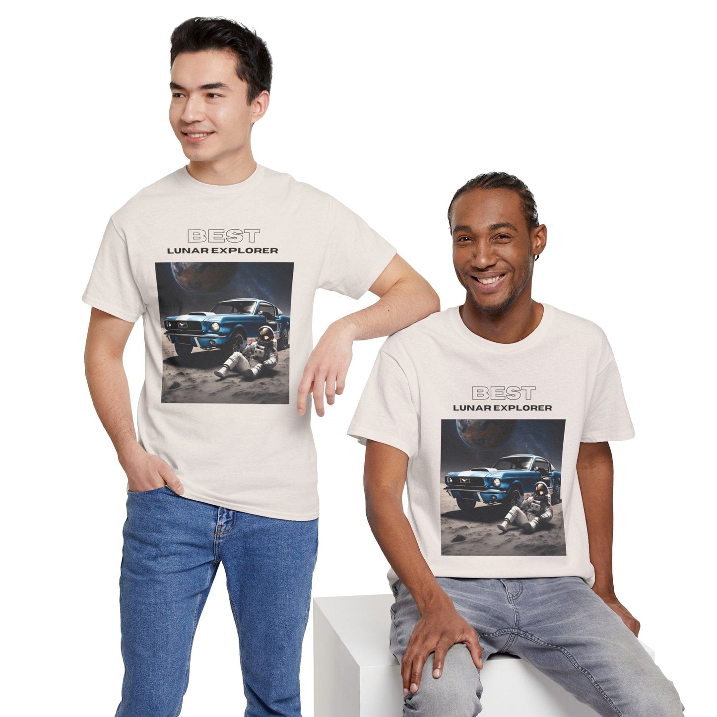 Astronaut Adventure Best Lunar Explorer Graphic Tee Flashlander