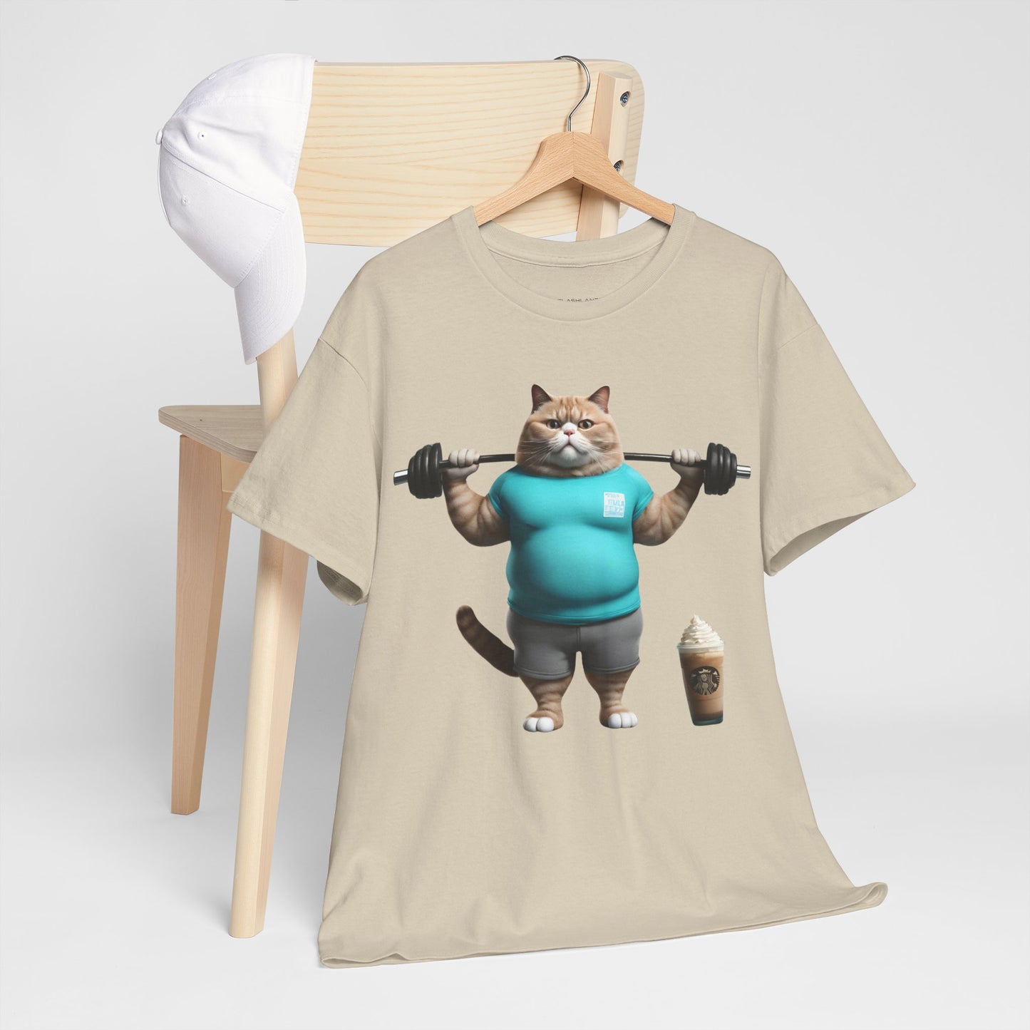 Funny Fat Cat Lifting - Flashlander Gym Shirt