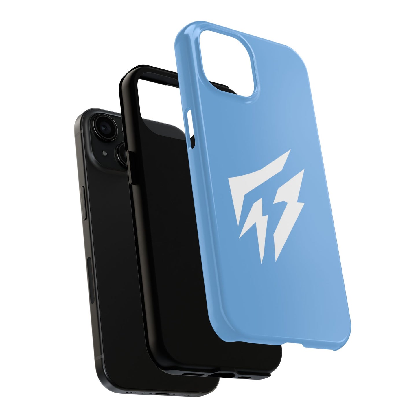 Flashlander Thunders Tough Phone Cases for all Iphone and Samsung Galaxy Light Blue