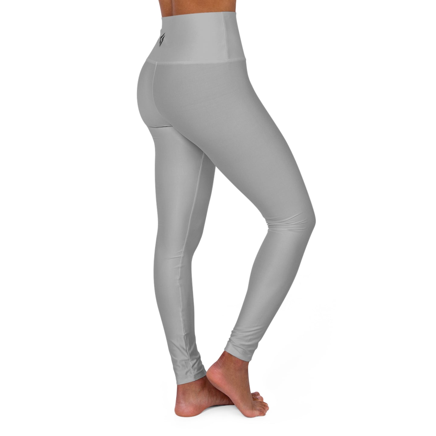 Flashlander Sportswear Zen High Waisted Yoga Leggings Light Grey (AOP) B