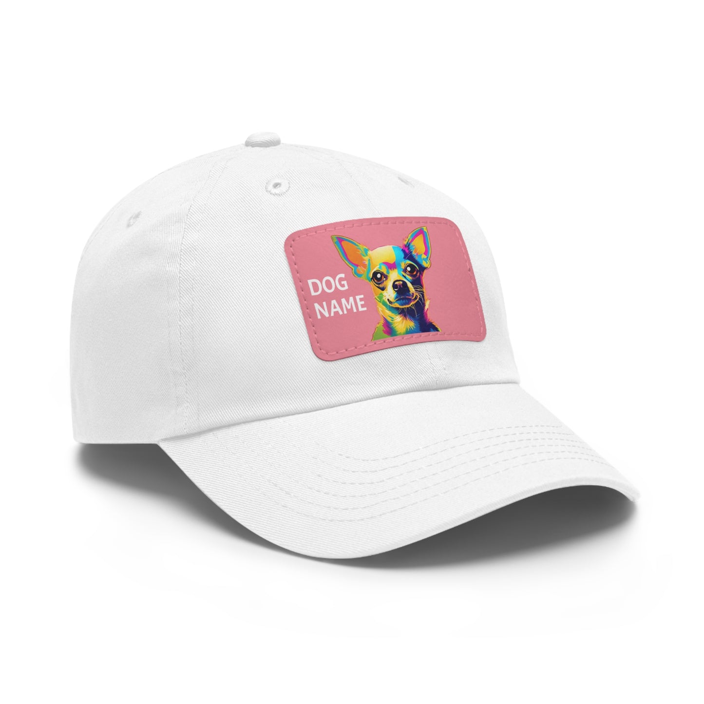 Chihuahua Dog Hat Sportswear Cap Chihuahua Cap Chihuahua Hat Chihuahua Dog Cap Pop Art Hat Dad Hat with Patch (Rectangle) Baseball Cap Custom Hat Flashlander