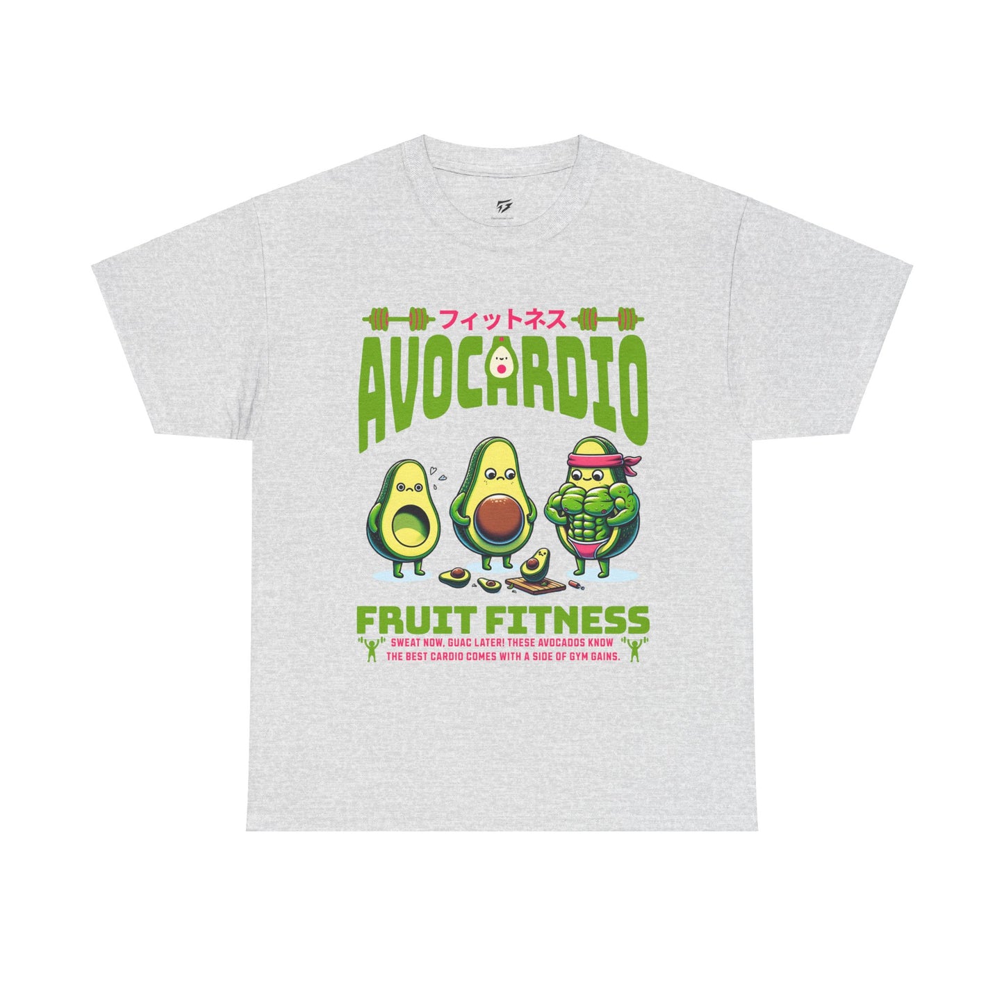 Avocardio Active Gym Shirt Avocado Fitness Graphic Tee