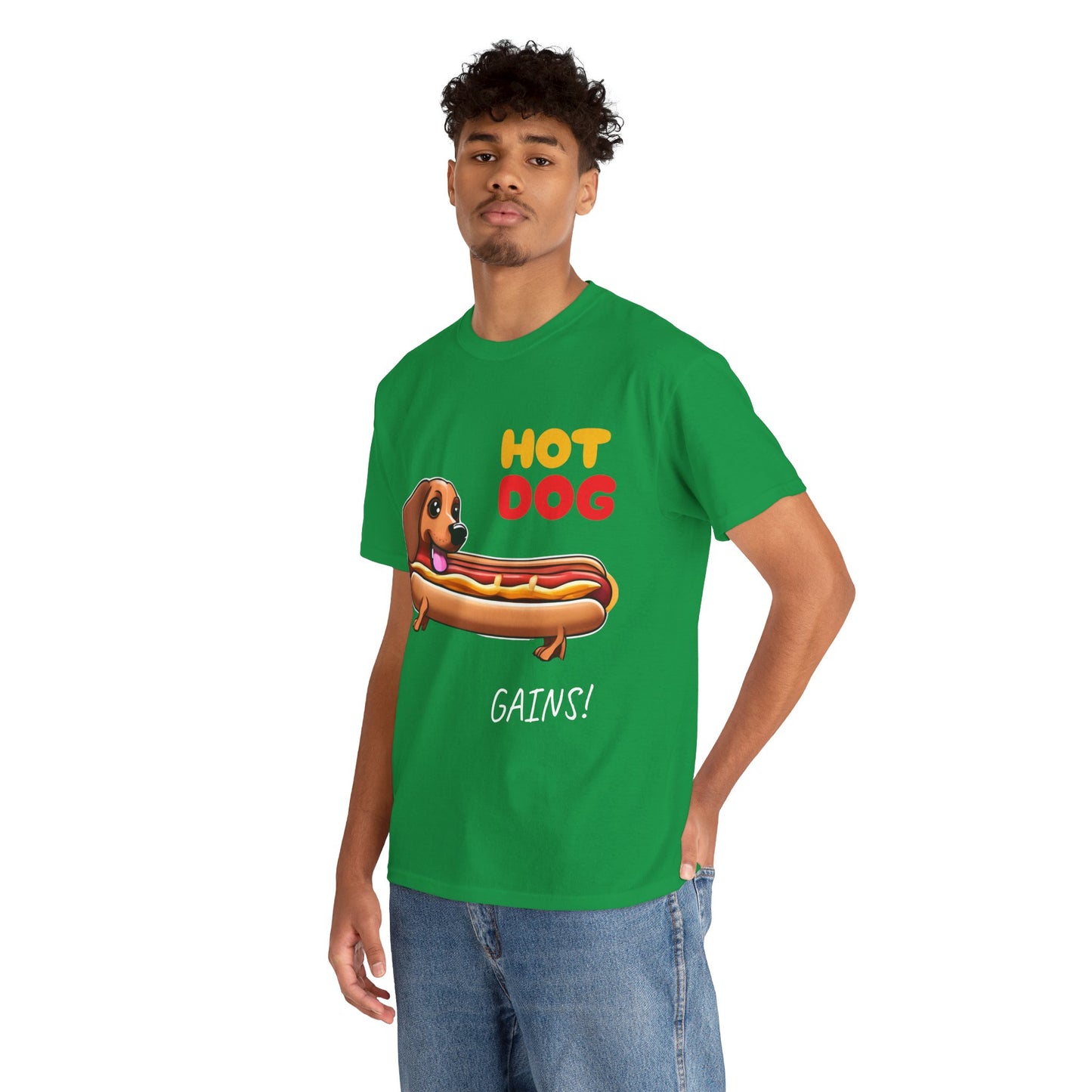 Hot Dog Gains Dachshund Dog - Flashlander Gym Shirt