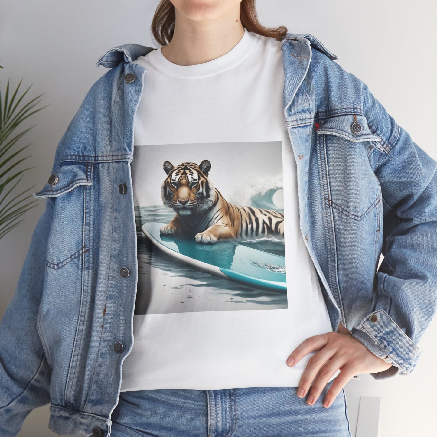 Tiger Surfing Vintage Flashlander Gym Shirt