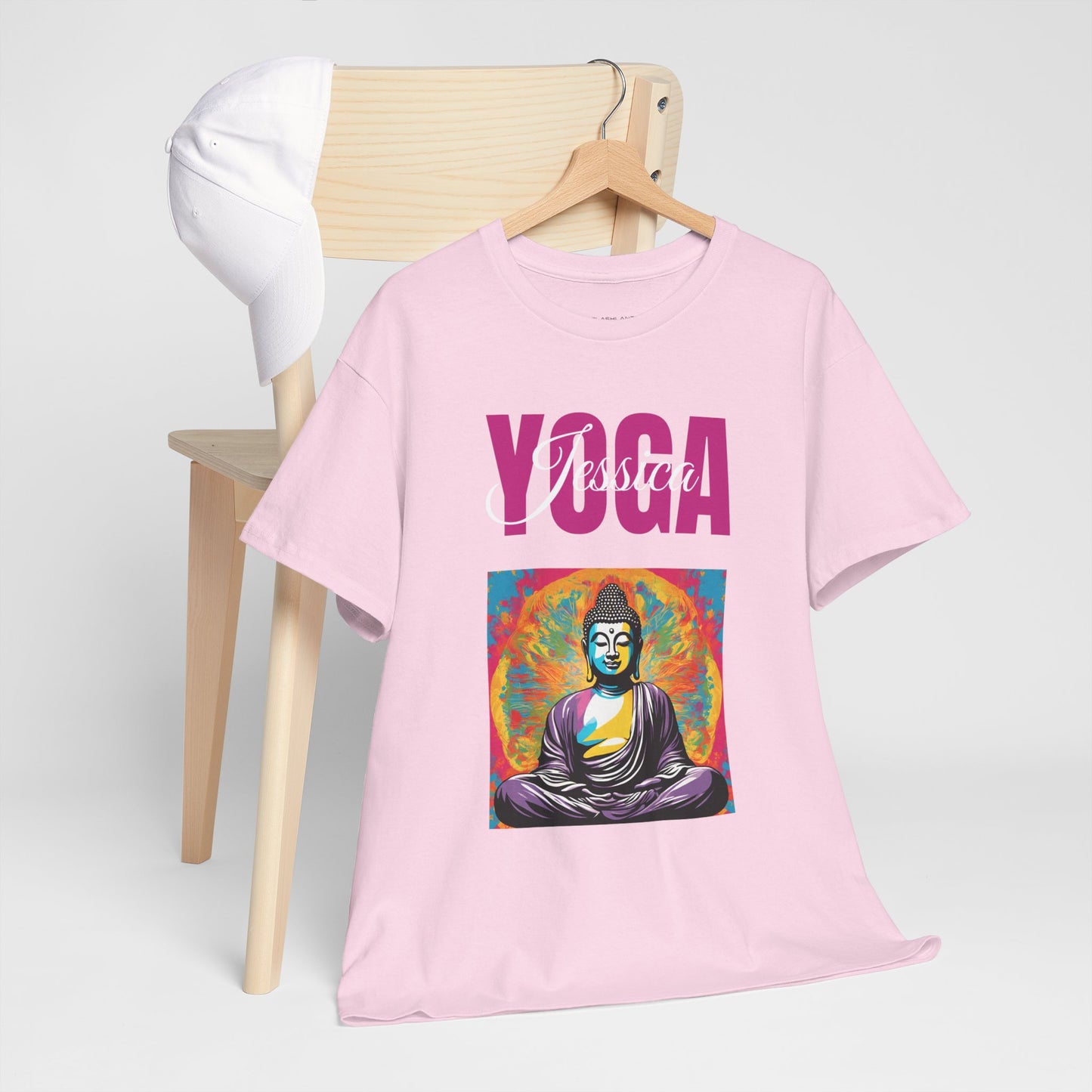 Personalized Yoga Shirt - Buddha Tee - Custom Name Flashlander Yoga Tee