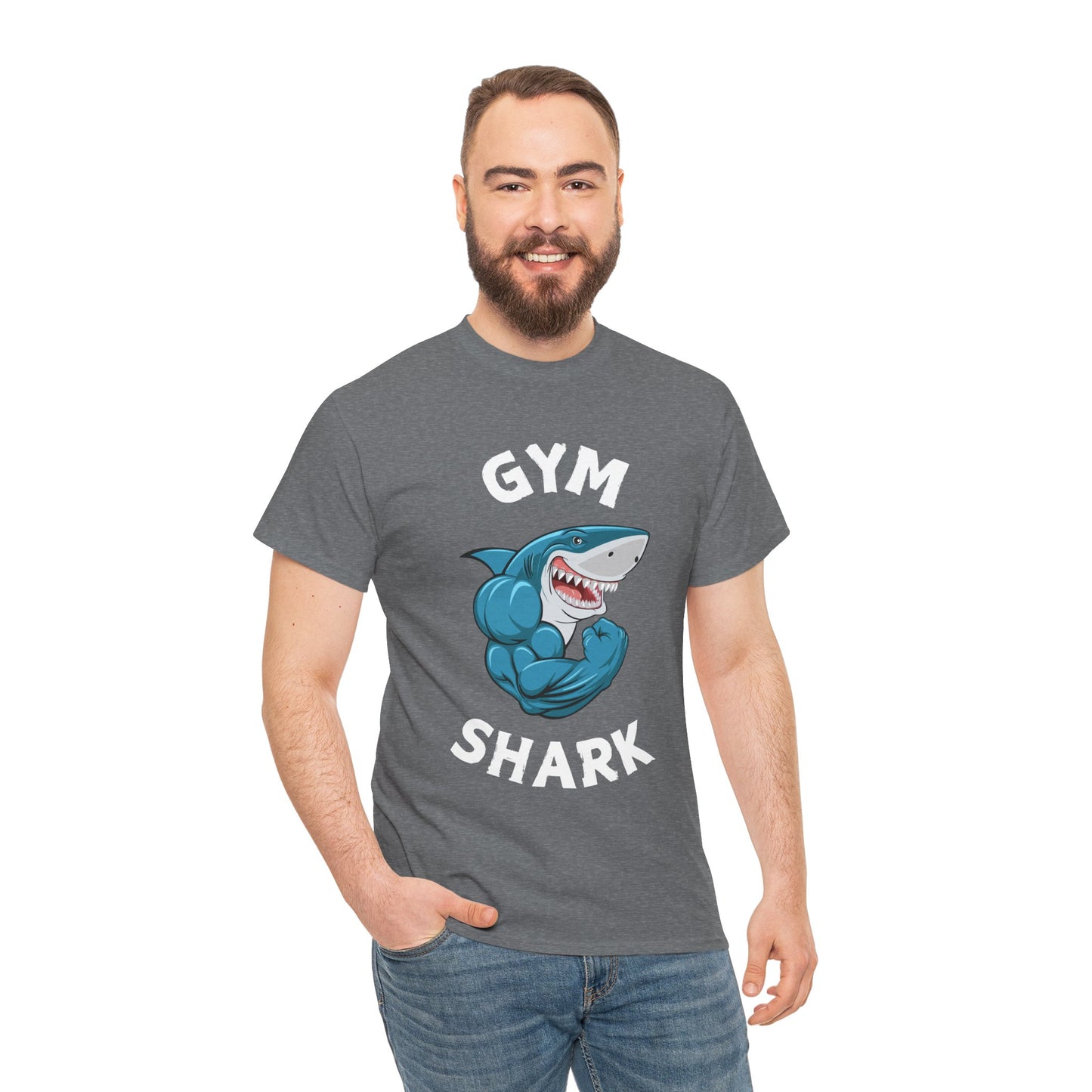 Muscle Gym Shark Bodybuilder Shirt - Flashlander